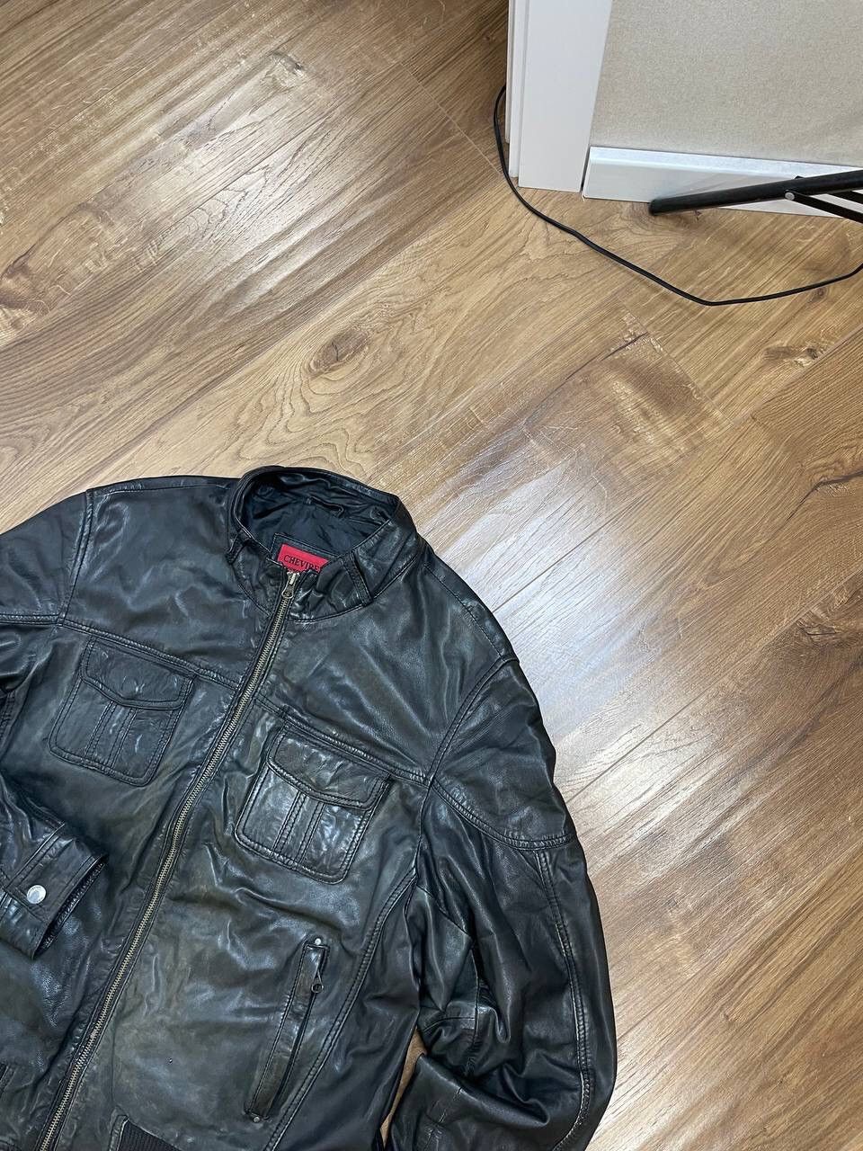 Genuine Leather Vintage Genuine Leather Aviator Leather Jacket Garment Dyed Size US L / EU 52-54 / 3 - 3 Thumbnail