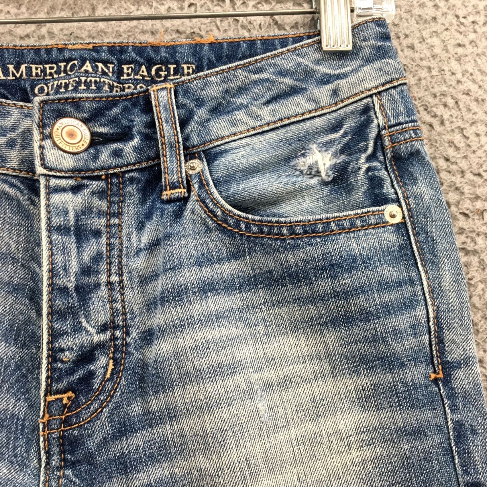 American Eagle Outfitters American Eagle Outfitters Jeans Womens 00R Cropped Blue Denim Size 24" / US 00 / IT 34 - 5 Thumbnail