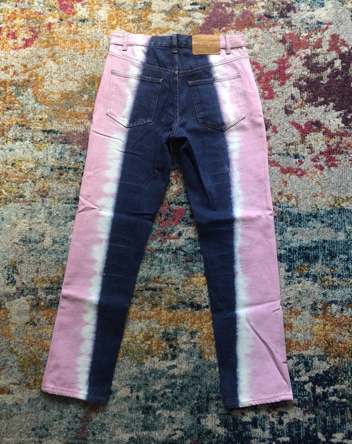 image of Martine Rose 1990 Runway Tye-Dye Peice in Pink, Men's (Size 30)