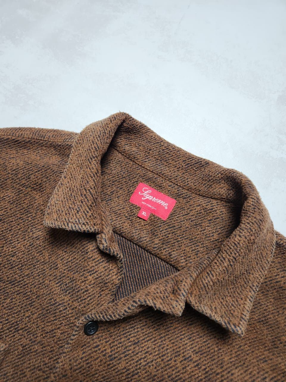 Supreme Supreme Brown Flannel Ribbed Jacket Size US XL / EU 56 / 4 - 6 Thumbnail