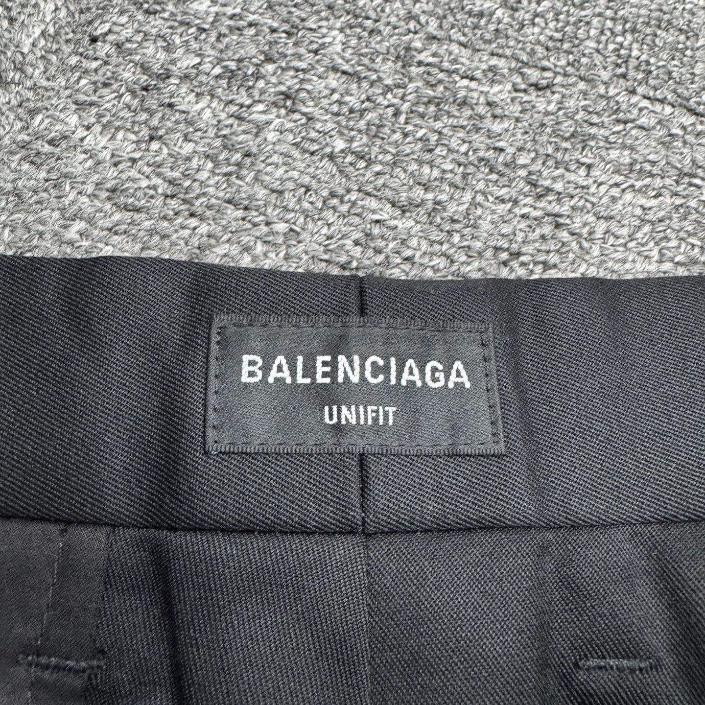 Balenciaga Balenciaga Allover Slogan Print Wool Wide-Leg Pants M New Size US 32 / EU 48 - 2 Thumbnail