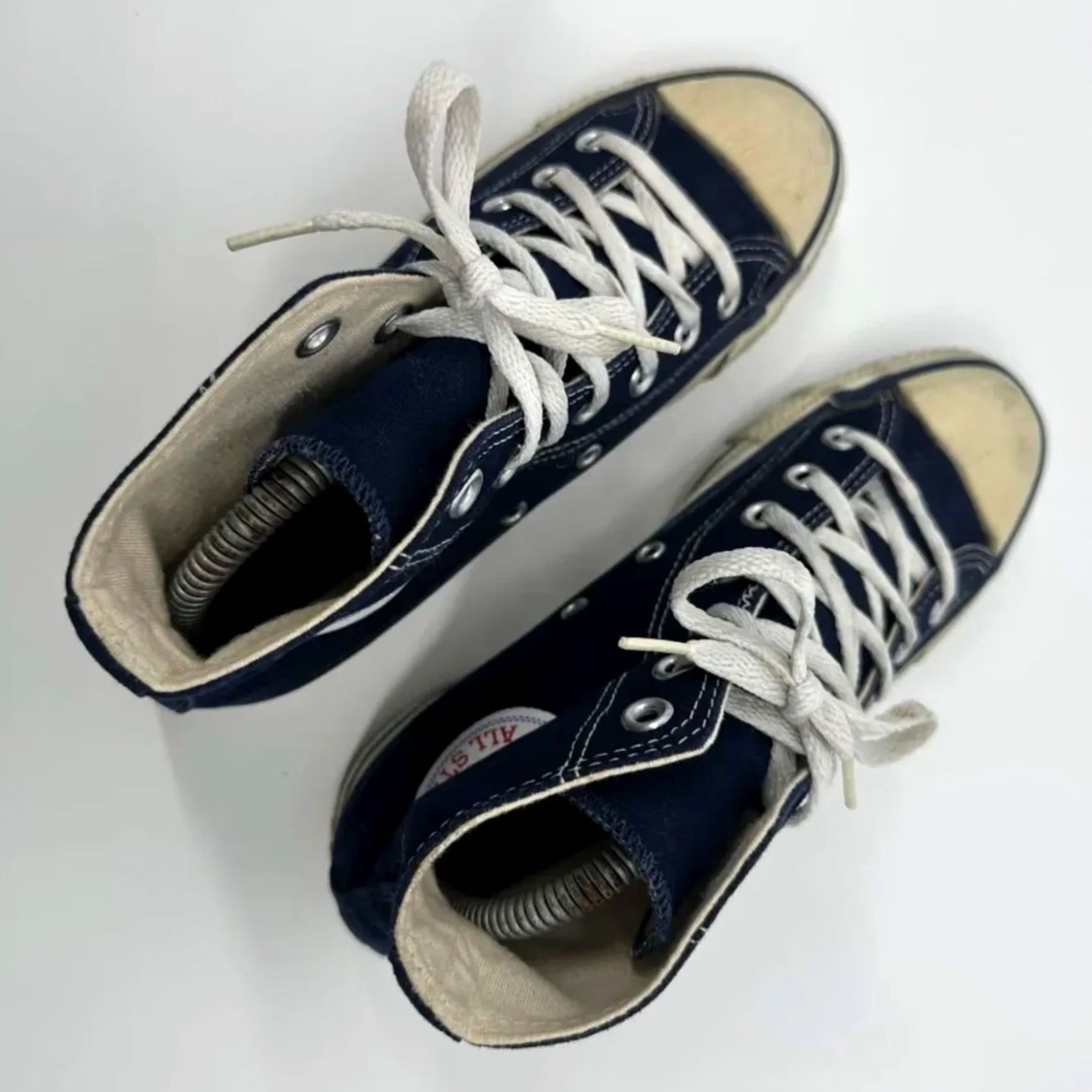 Converse VINTAGE Converse Chuck Taylor High Navy Blue Sneakers Size 5M 6.5W Men Mens 80s Size US 5 / EU 37 - 7 Thumbnail
