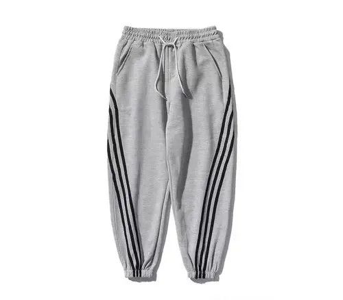 Japanese Brand 21SS Indigo Union Japan Grey Striped Jogger Sweat Pants Size US 32 / EU 48 - 1 Thumbnail