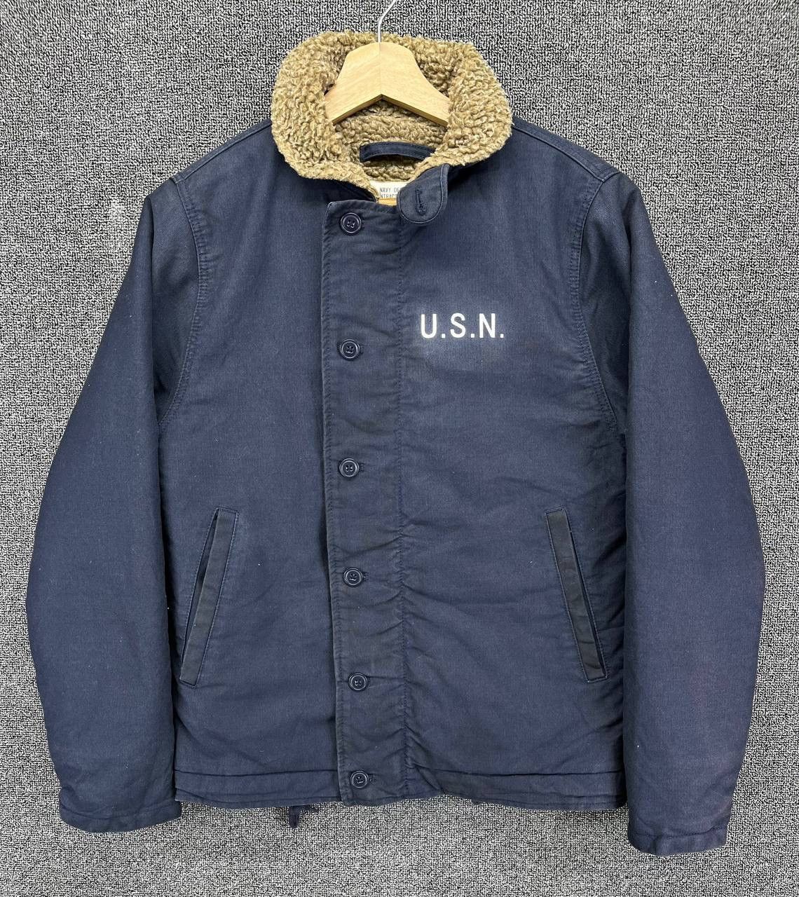 Vintage Military Rare Usn Navy N1 Deck Jacket
