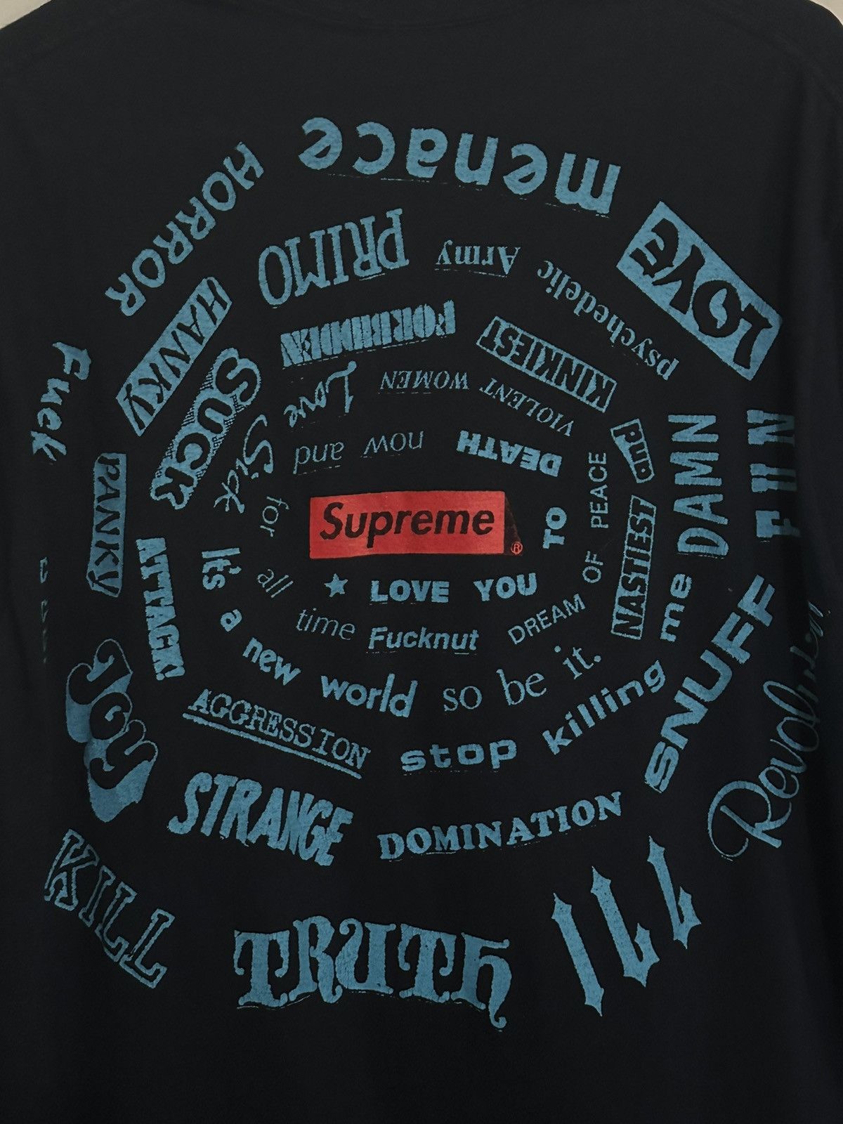 Supreme Supreme Spiral Tee Size US M / EU 48-50 / 2 - 2 Thumbnail