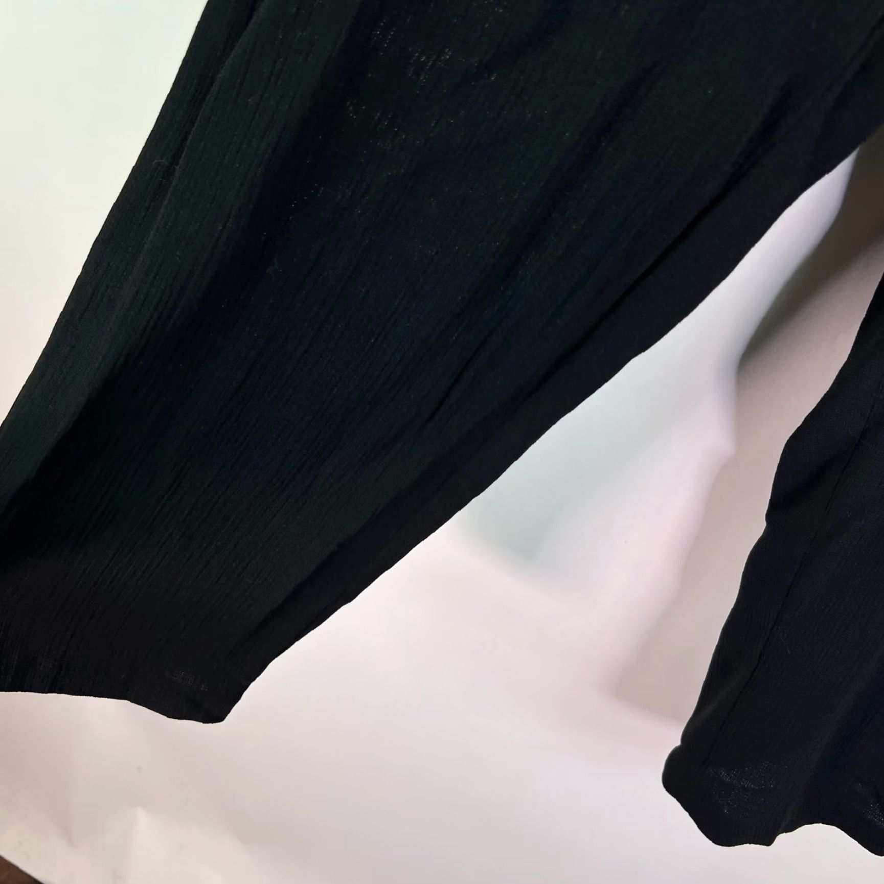 Vintage VINTAGE Koret Womens Pants Cropped High Rise Stretch Comfort Black Size 34 Waist Size 36" / US 14 / IT 50 - 3 Thumbnail