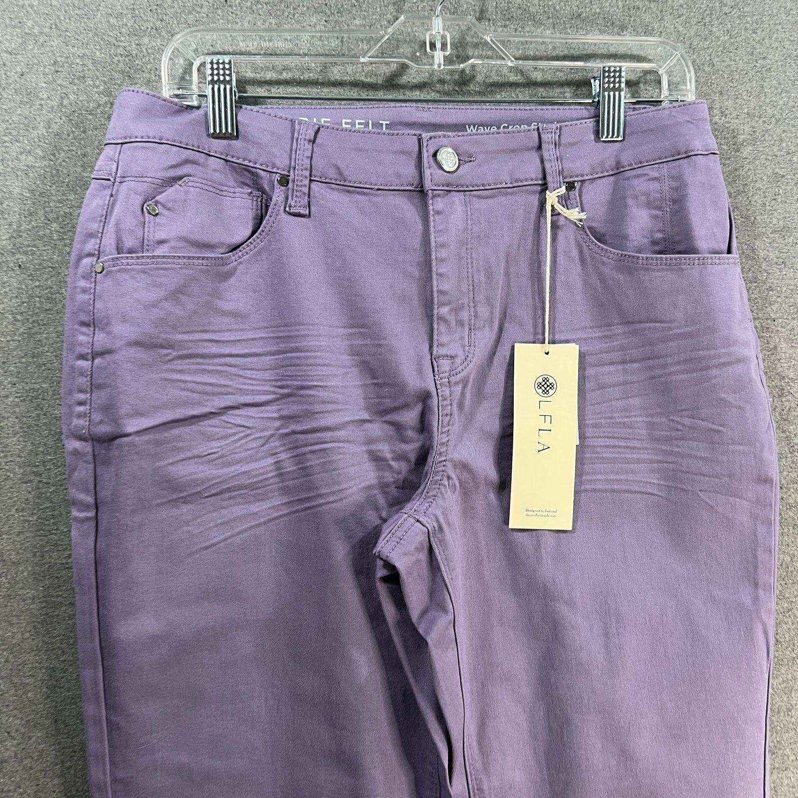 Other Laurie Felt Petite Wave Denim 5-Pocket Crop Straight Size 36" / US 14 / IT 50 - 4 Thumbnail