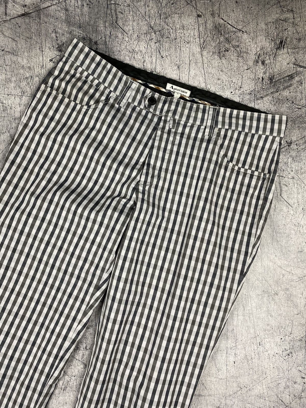 Aquascutum Vintage Aquascutum Check Cropped Casual Pants Size US 36 / EU 52 - 3 Thumbnail