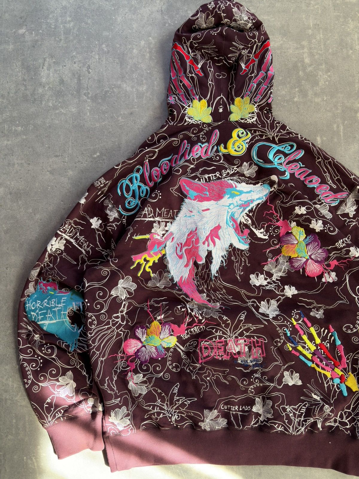Artful Dodger Artful Dodger Exiled To Bishop AOP Embroidered Zip Hoodie XL Size US XL / EU 56 / 4 - 13 Thumbnail