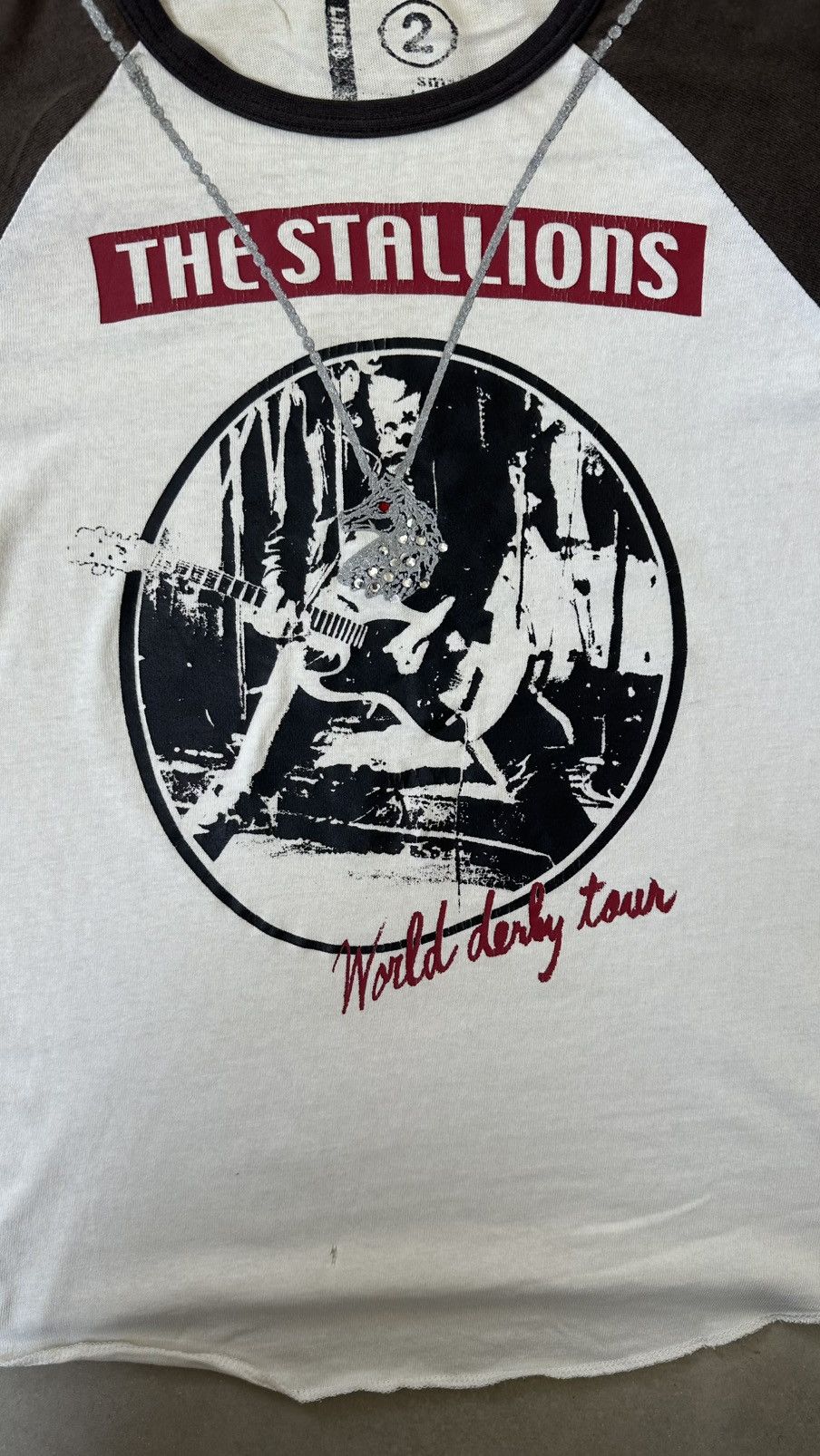 Japanese Brand VINTAGE THE STALLIONS PUNK Y2K MOOD PRINT Size US S / EU 44-46 / 1 - 2 Thumbnail