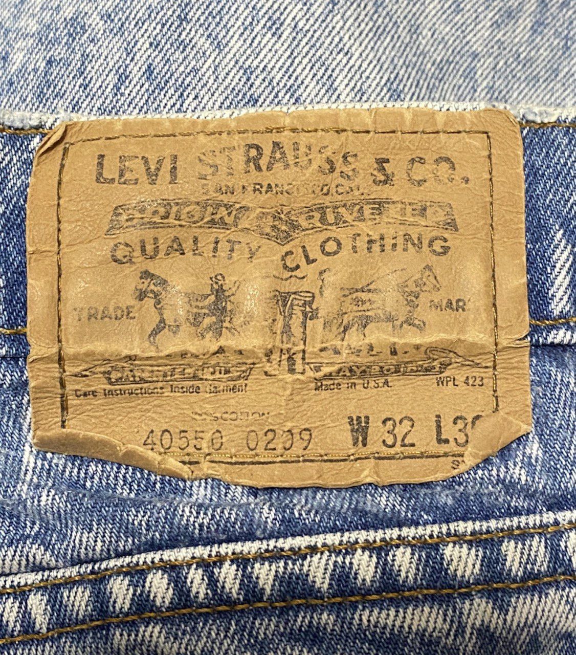 Levi's Vintage 80s Levis 515 Acid Wash Tapered Jeans Size US 32 / EU 48 - 7 Thumbnail