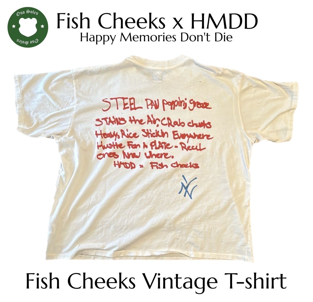 HMDD Complex Exclusive HMDD Fish Cheeks T-shirt Small Size US S / EU 44-46 / 1 - 4 Thumbnail
