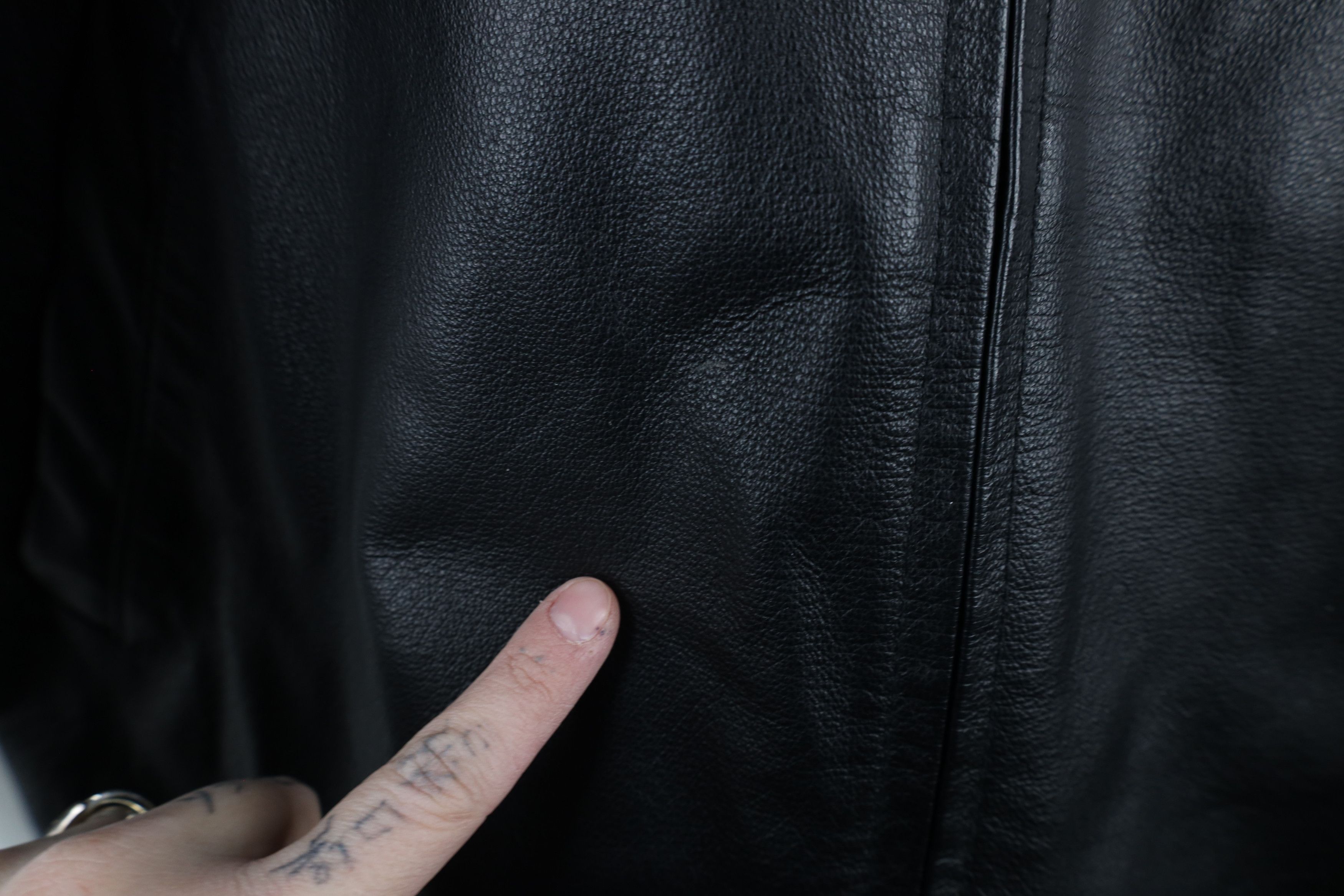 Vintage Vintage 90s Streetwear Quilted Leather Bomber Jacket Black Size US L / EU 52-54 / 3 - 4 Thumbnail