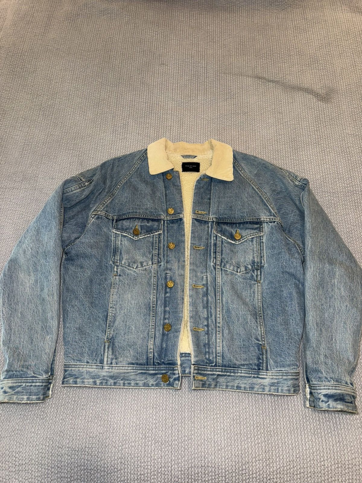 Fear of God Fear of God Fifth Collection Alpaca Denim Trucker Jacket Size US S / EU 44-46 / 1 - 2 Thumbnail