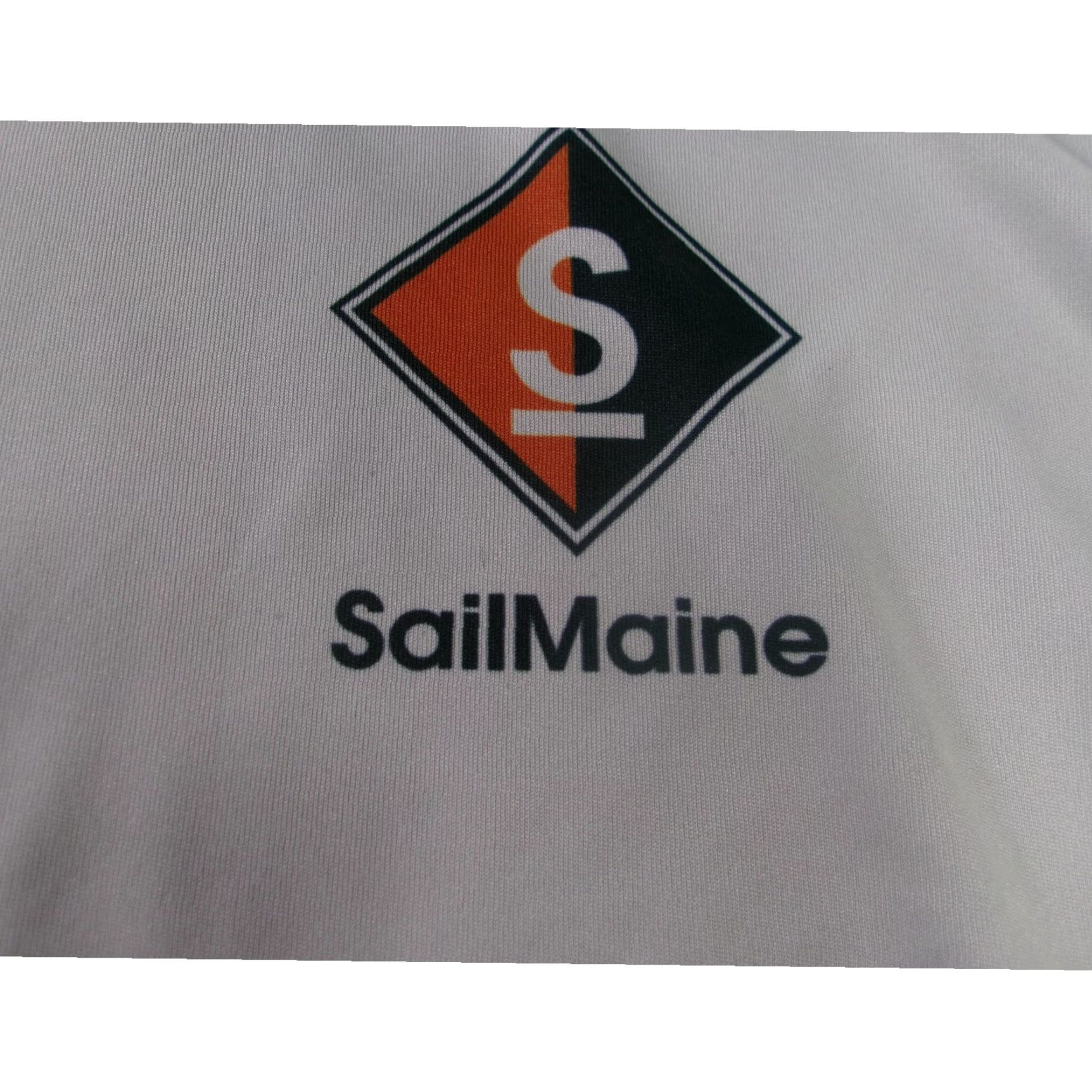 Vintage Vapor Apparel SailMaine Shirt Mens M Light Grey Performance Long Sleeve Coastal Logo Nautical Activewear Weather & Travel Mens Size US M / EU 48-50 / 2 - 3 Thumbnail