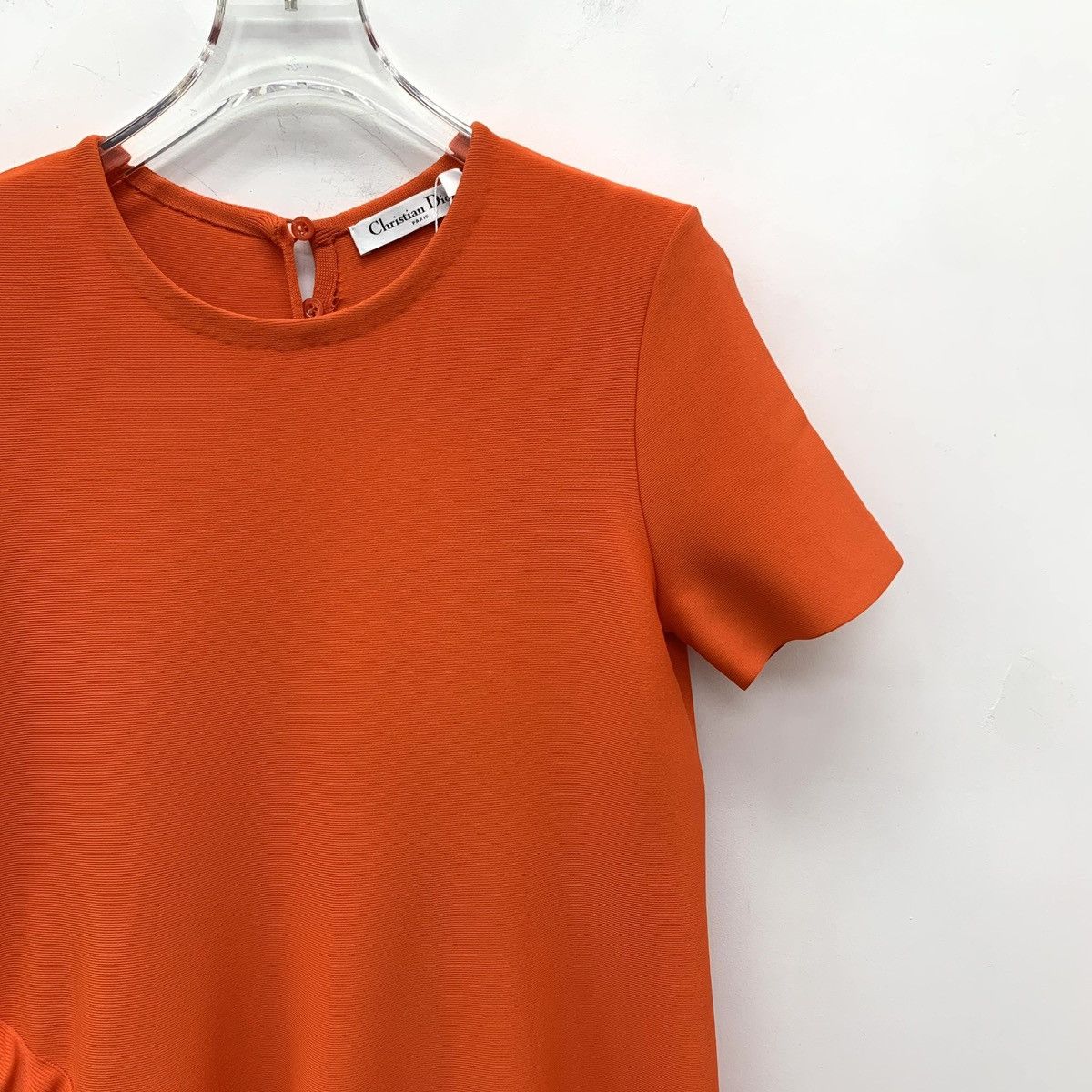 Dior Dior Orange Ribbon Design Crew Neck Short Sleeve Dress K26WX Size S / US 4 / IT 40 - 3 Thumbnail