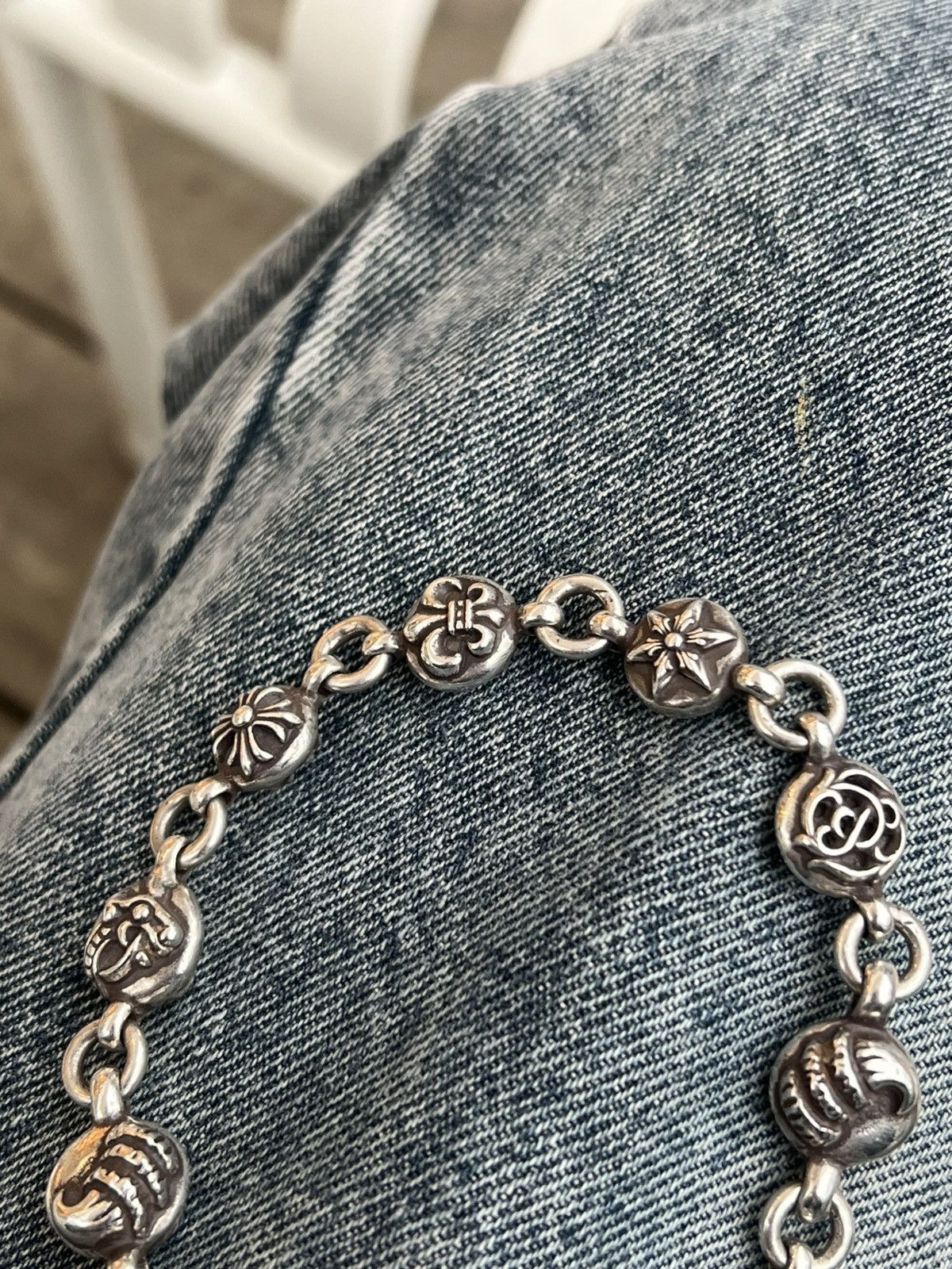 Chrome Hearts Chrome Hearts Multi Ball Bracelet 11 Ball Silver Adjustable Size ONE SIZE - 8 Thumbnail