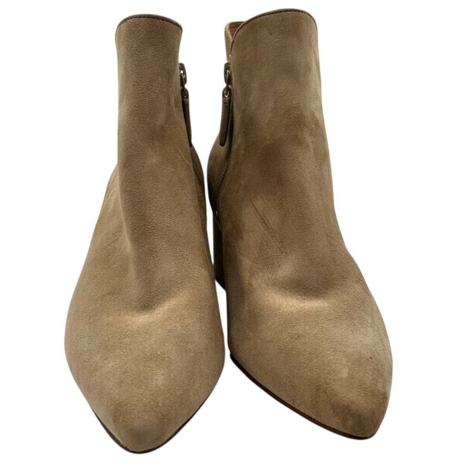 Cole Haan Cole Haan Tan Suede Block Heel Ankle Booties Size 5B Size US 5 / IT 35 - 4 Thumbnail