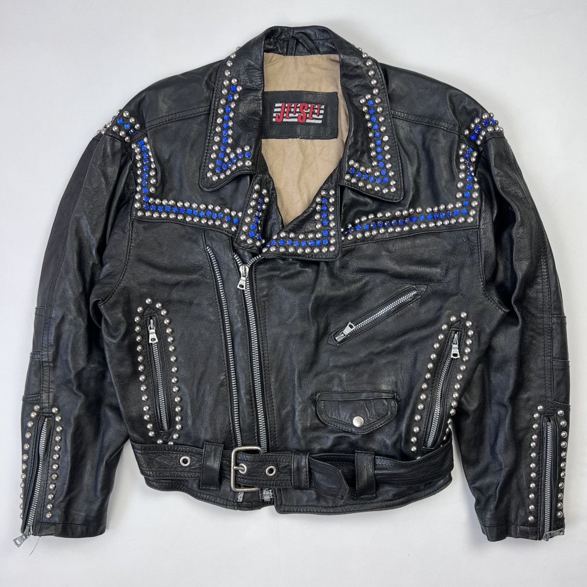 JET SET × Vintage Vintage Rare Jet Set Lamp Nappa Leather jacket Size M / US 6-8 / IT 42-44 - 1 Thumbnail