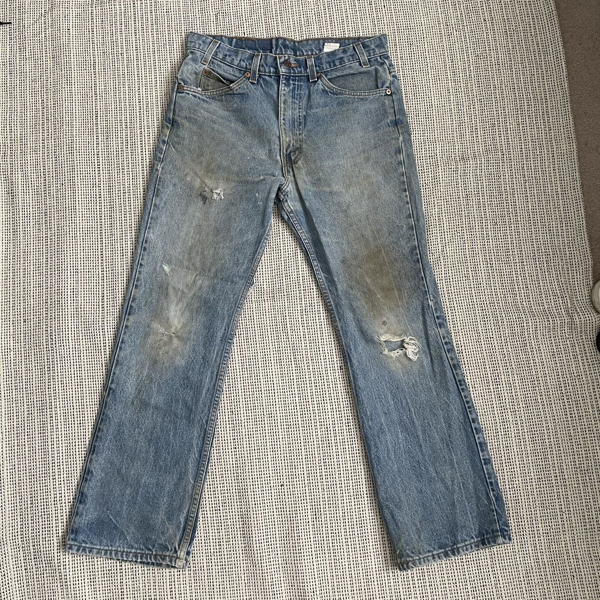 image of Levis x Made In USA Vintage Levi’S 517 Orange Tabs Bootcut Made In Usa in Blue, Men's (Size 33)