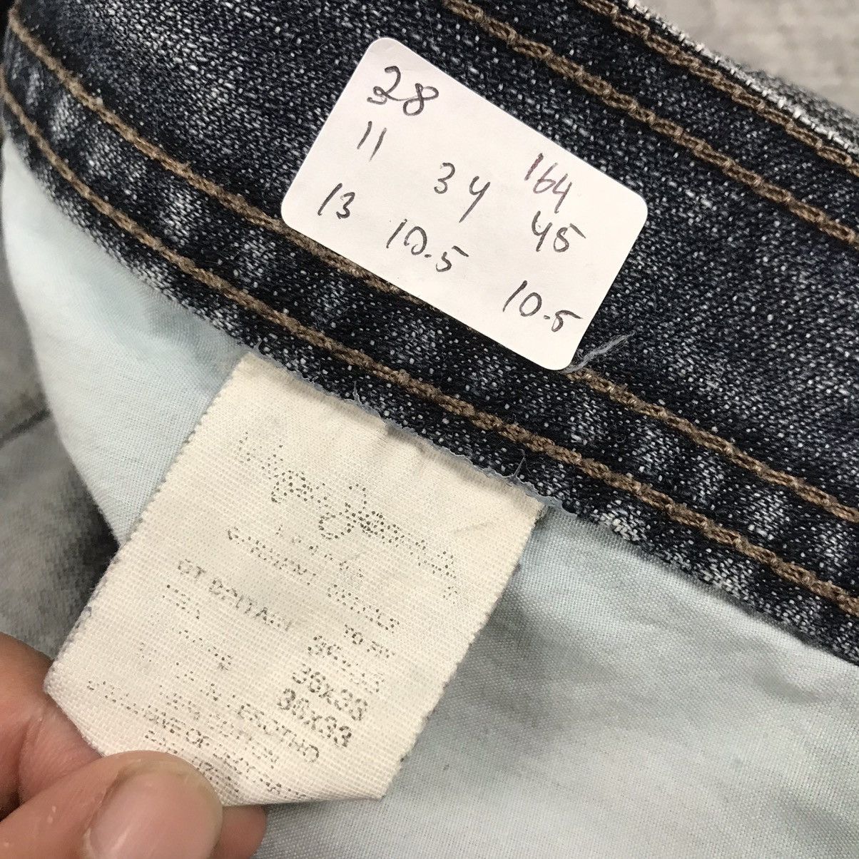 Japanese Brand RIPPED DISTRESSED PEPE JEANS BAGGY PANTS Size US 38 / EU 54 - 18 Thumbnail