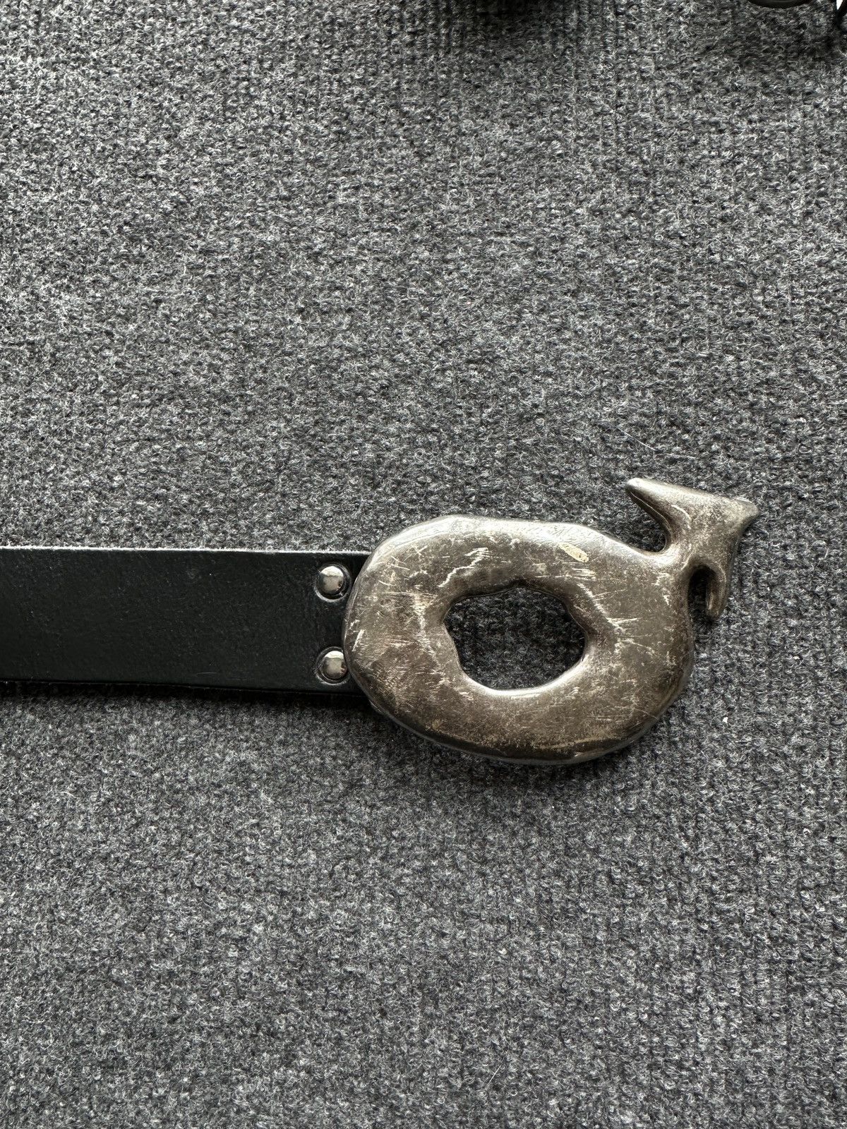 Other 🚨 RARE MEN MADE IN FRANCE Y2K LEATHER BELT VINTAGE WESTERN Size ONE SIZE - 3 Thumbnail