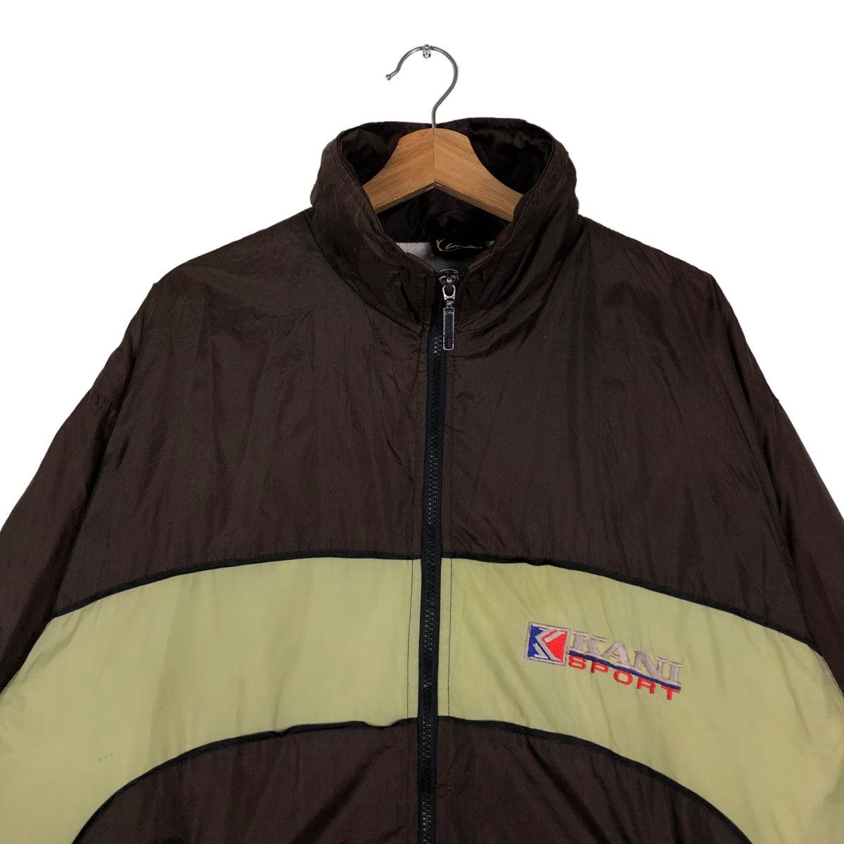 Vintage 🔥Vtg Nylon Bomber Jacket Karl Kani Spell Out Big Logo Size US M / EU 48-50 / 2 - 3 Thumbnail