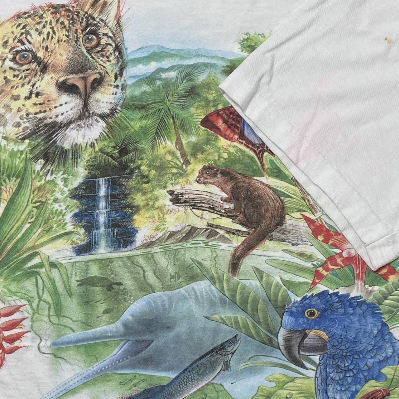 Other Vintage Rainforest White Nature Conservation Tee Size Large Size US L / EU 52-54 / 3 - 3 Thumbnail