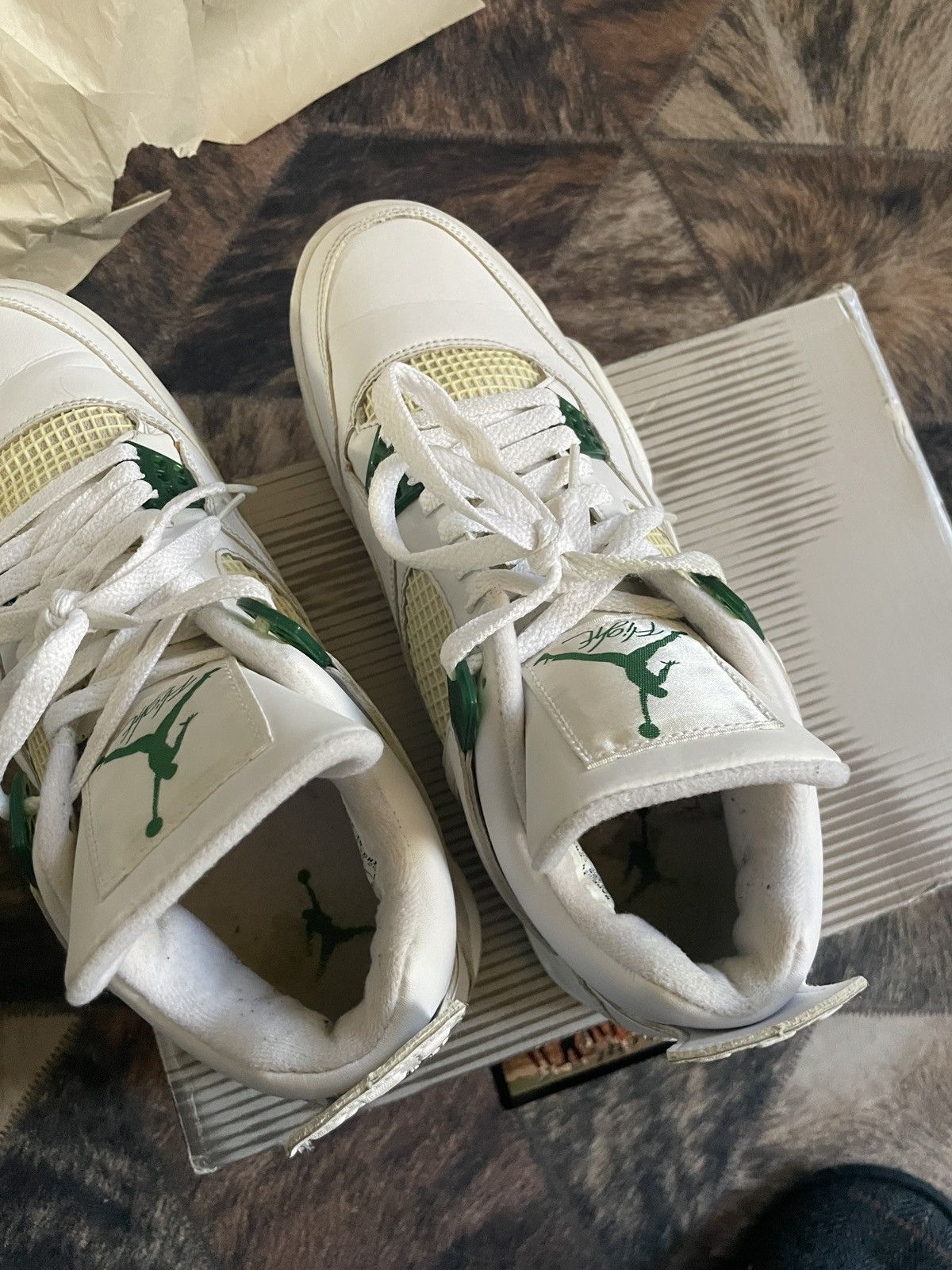 Jordan Brand Nike air jordan 4 retro classic green 2004 OG 44 1 3 5 maya Size US 10 / EU 43 - 7 Thumbnail