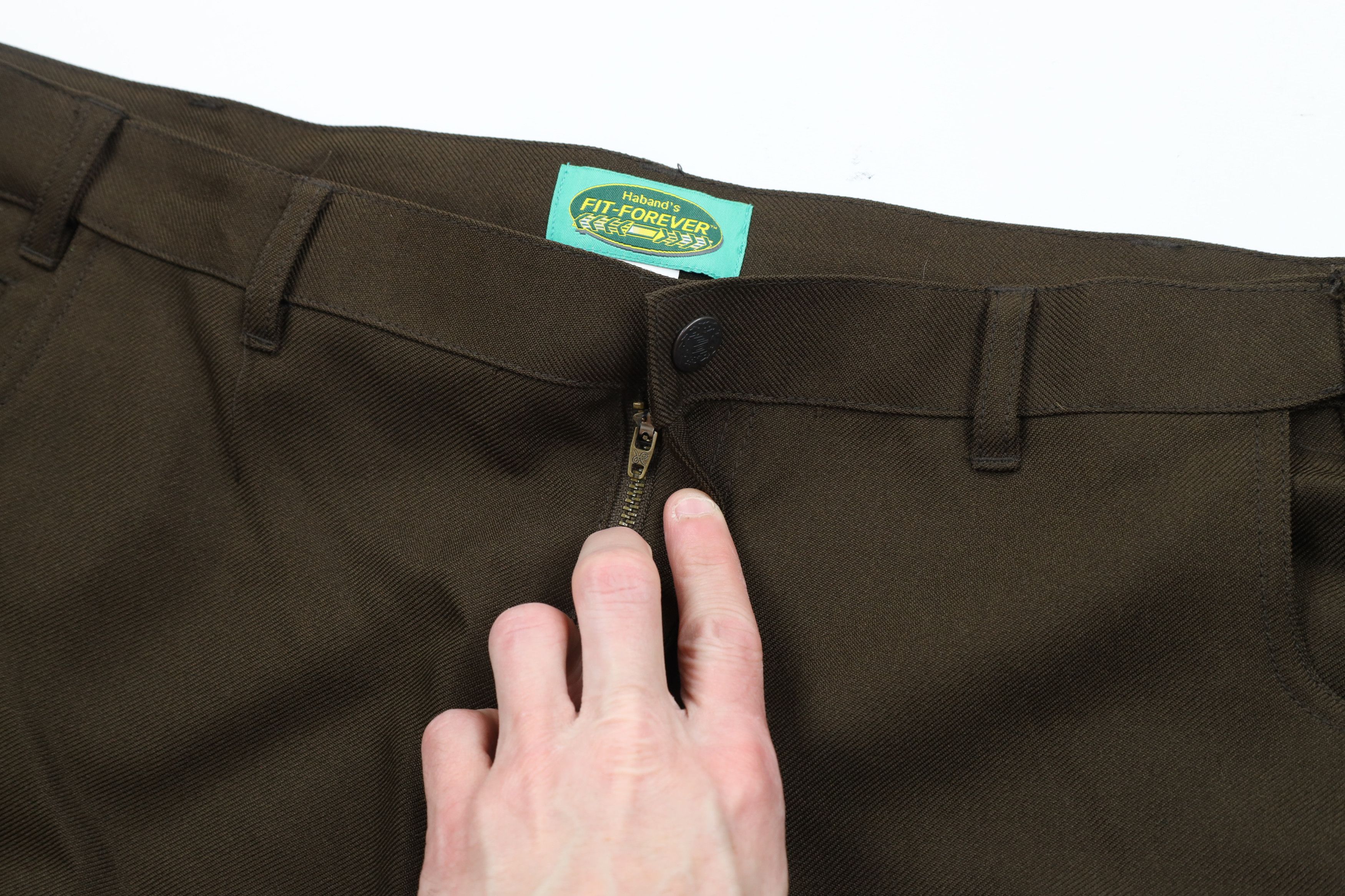 Vintage Vintage 90s Streetwear Front Knit Wide Leg Chino Pants Brown Size US 44 / EU 60 - 7 Thumbnail