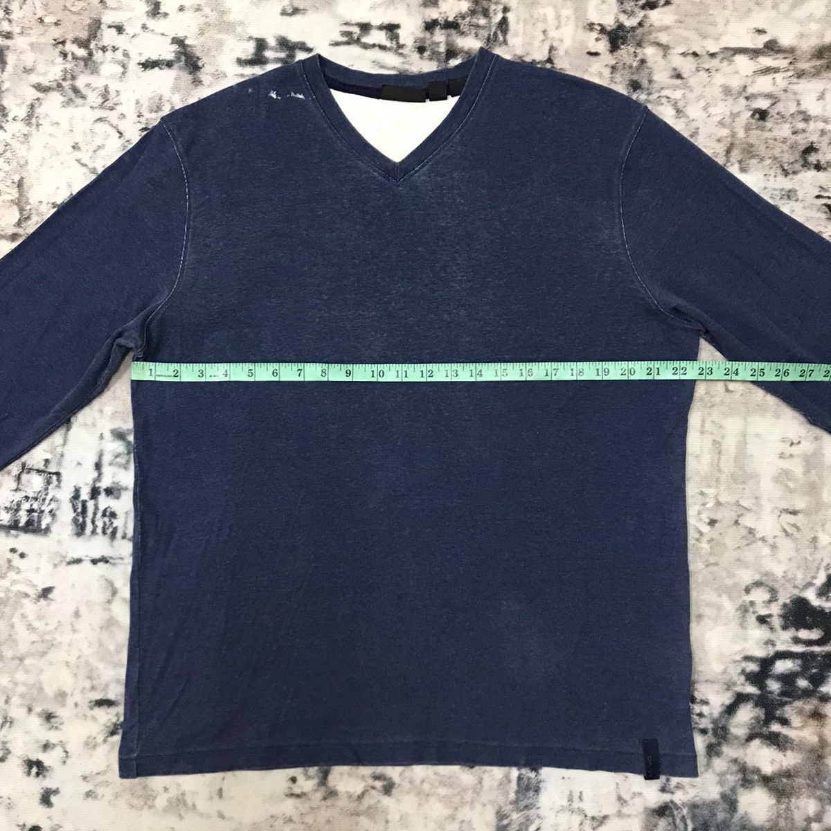 DKNY × Japanese Brand Vintage DKNY Distressed Longsleeve Open Colar Shirt Size US L / EU 52-54 / 3 - 13 Thumbnail