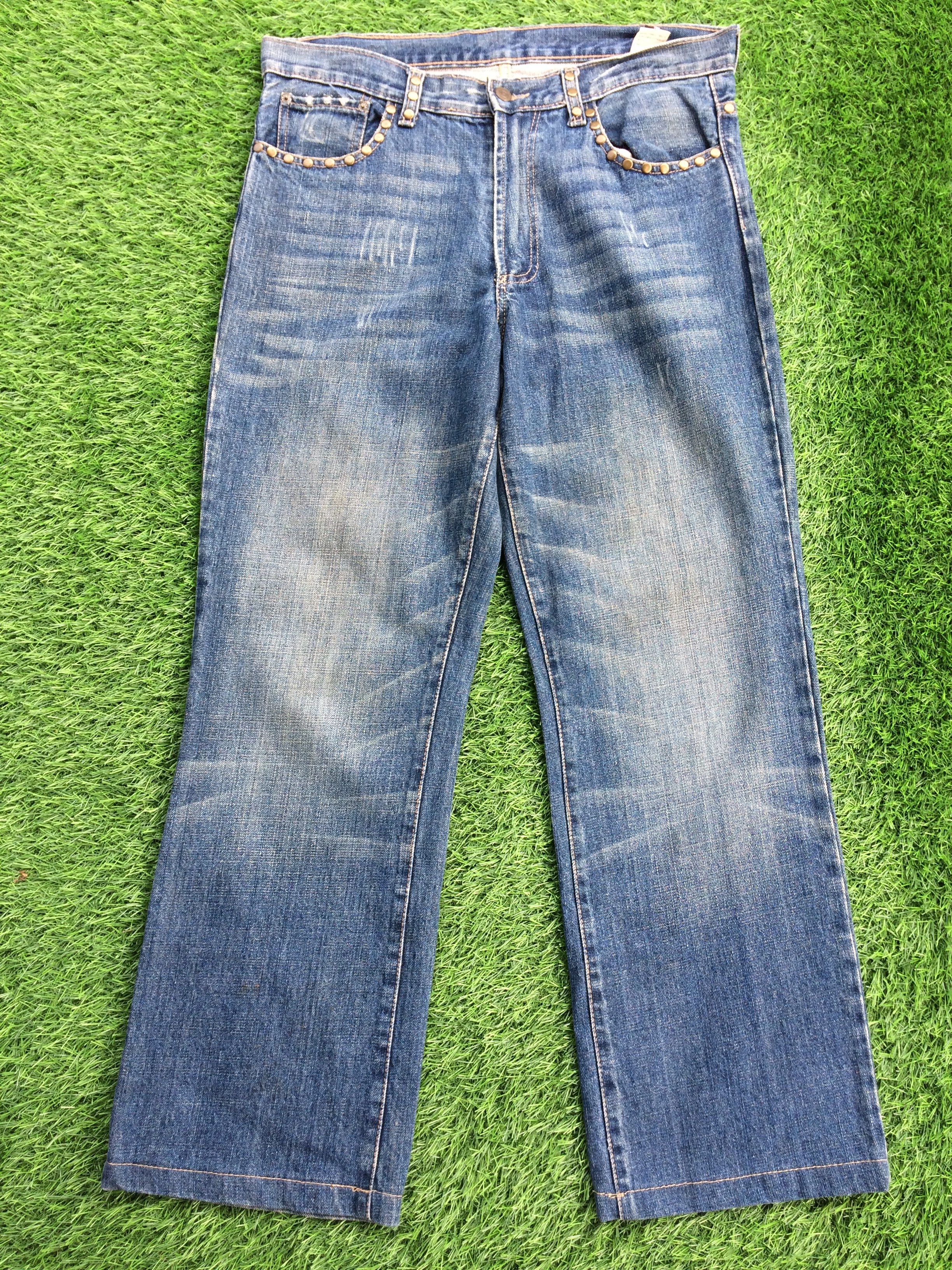 Japanese Brand Japanese Studded Eagle Embroidery Jeans D-853 Size US 32 / EU 48 - 2 Thumbnail
