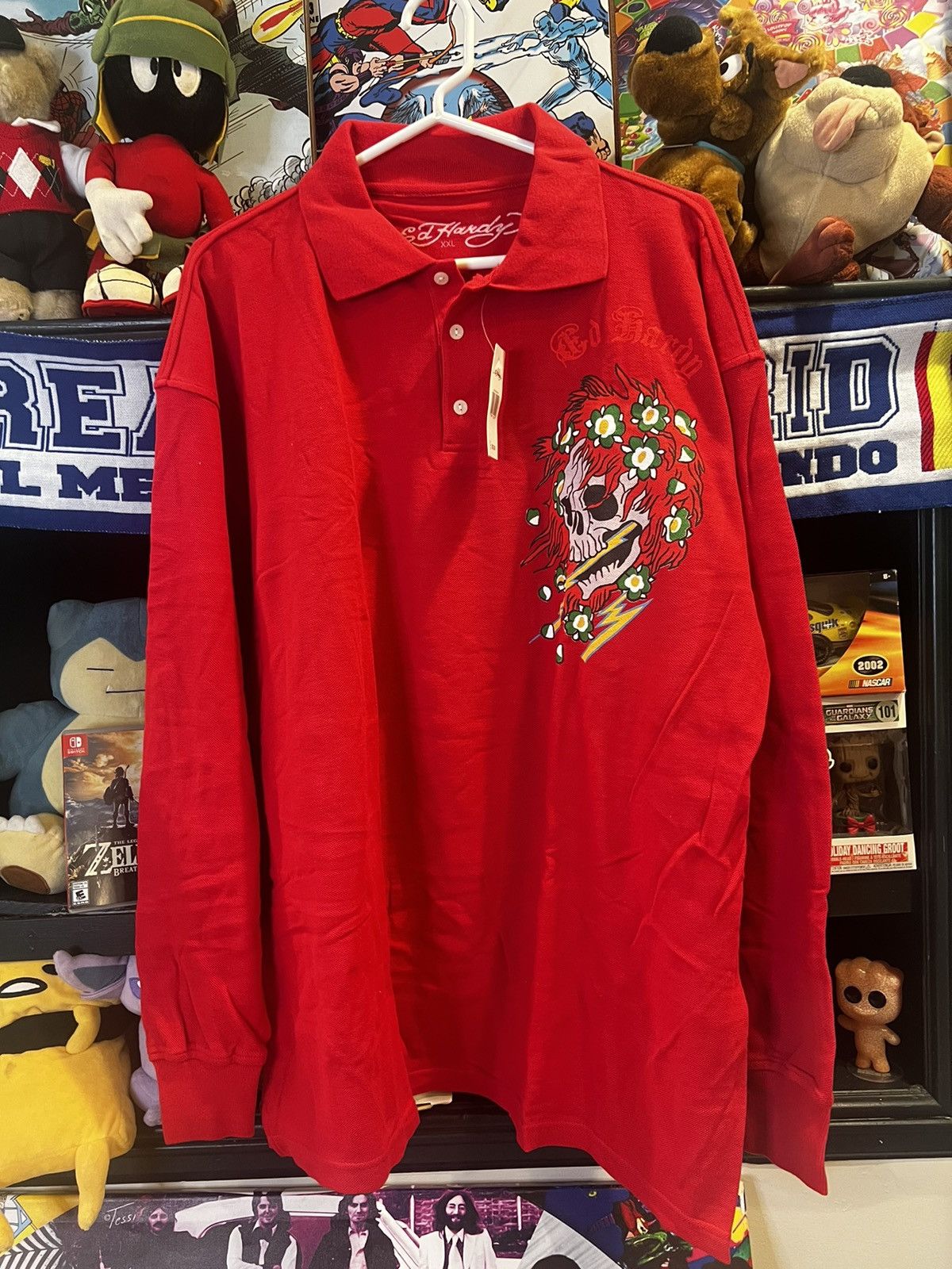 Ed Hardy New with Tags Ed Hardy Red Long-Sleeve Size US XXL / EU 58 / 5 - 1 Thumbnail