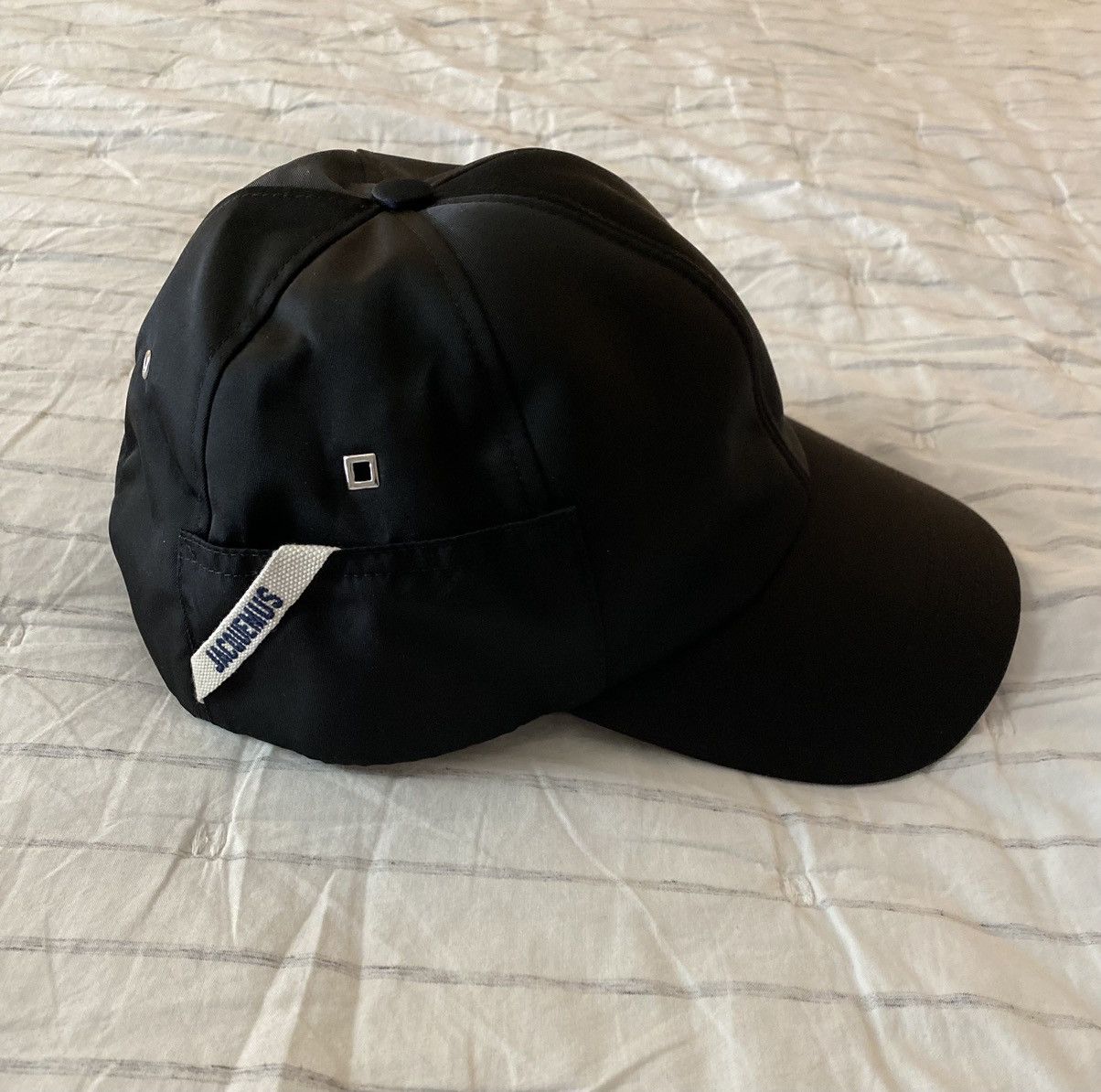 Jacquemus JACQUEMUS La Casquette Ovalie Black Cap Size ONE SIZE - 2 Thumbnail