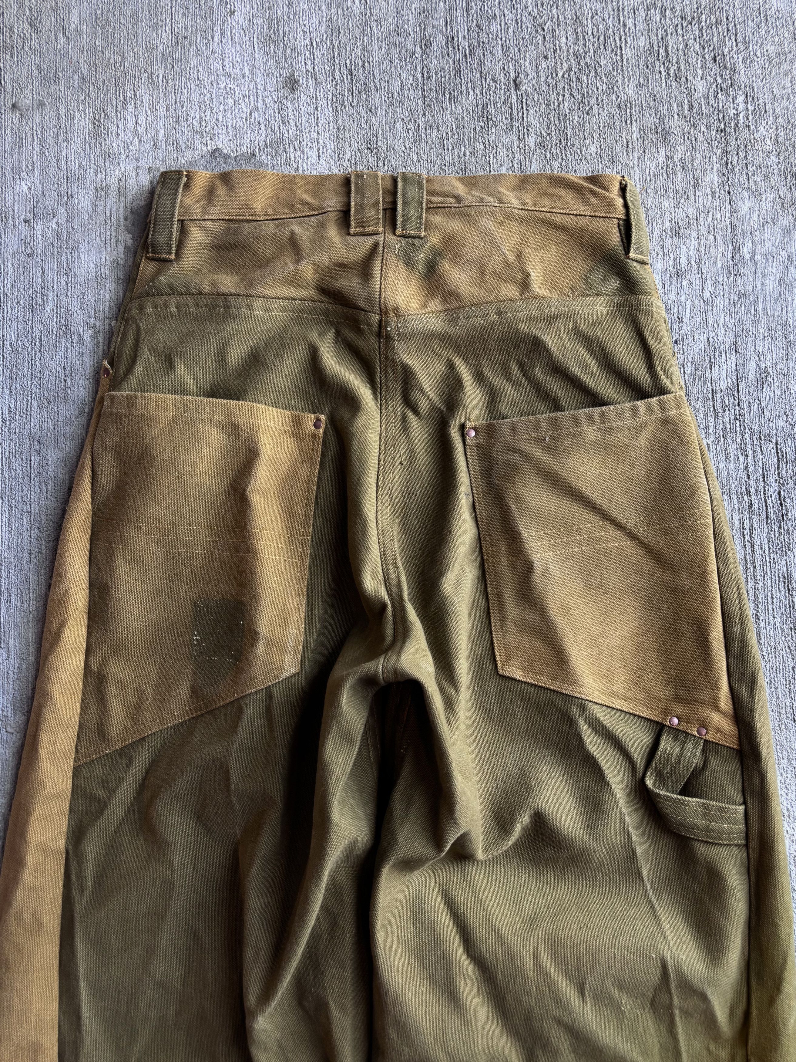 Other 1:1 Pleated Duck Canvas Barrel Leg Pants By David Turner Size US 32 / EU 48 - 5 Thumbnail
