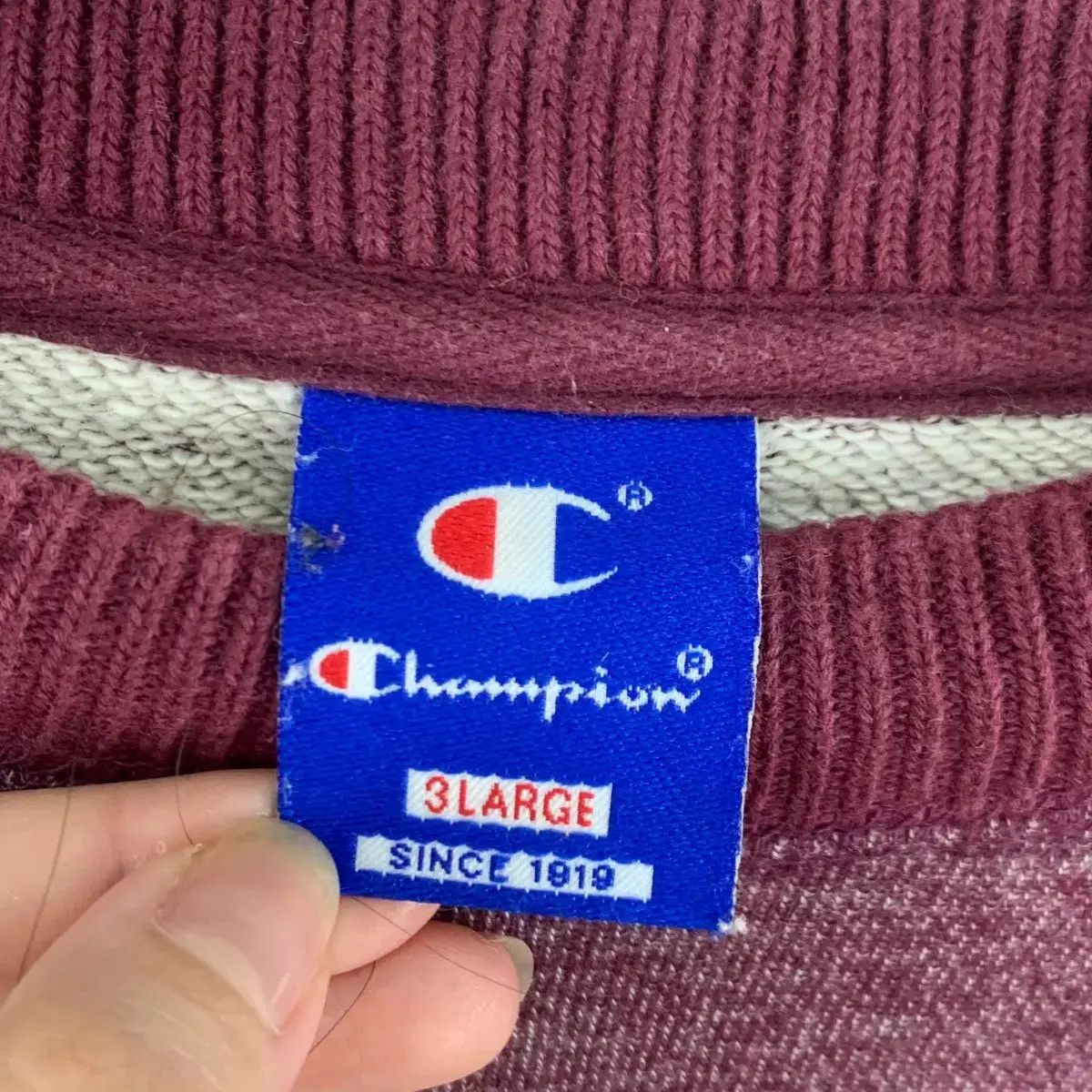Champion Vintage CHAMPION PRODUCTS 1919 Embroidered Ringer Size 3XL / US 20-22 - 8 Thumbnail