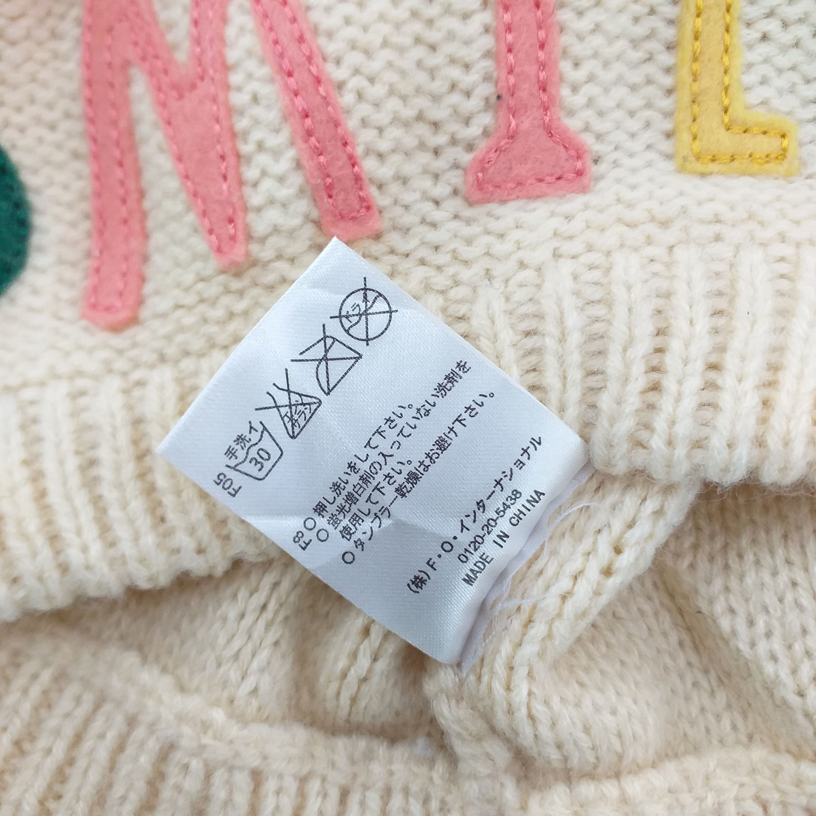 Japanese Brand Colorful Smile Spell out Snow Cap Hat Beanie -BN018 Size ONE SIZE - 5 Thumbnail
