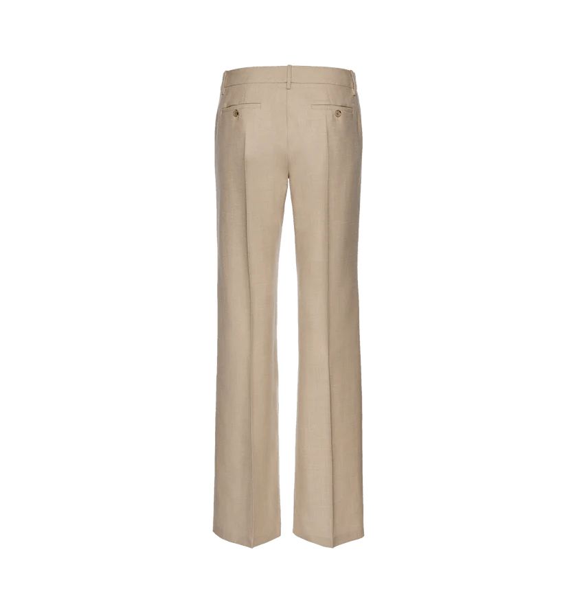 Magda Butrym o1h1sh11225 Front Pleat Classic Trousers in Beige Size 26" / US 2 / IT 38 - 2 Thumbnail