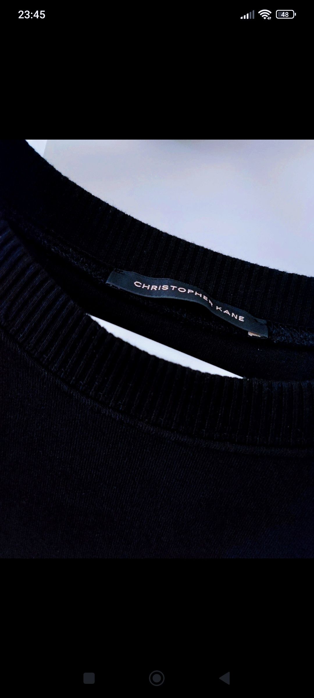 Christopher Kane Christopher Kane Black Sweatshirt Size US S / EU 44-46 / 1 - 2 Thumbnail