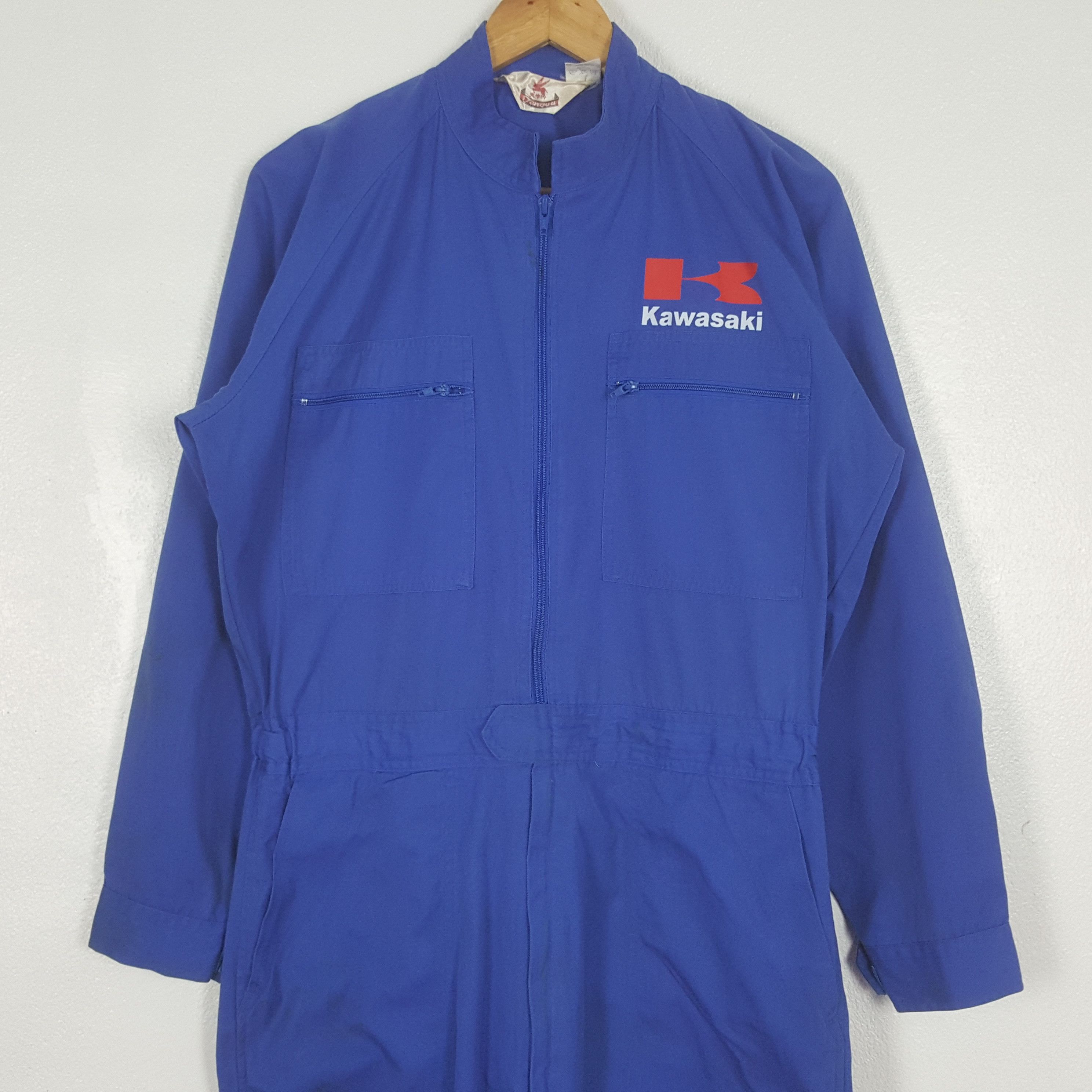 Japanese Brand Vintage Kawasaki Racing Motorsports Coverall Jacket C309N12 Size US M / EU 48-50 / 2 - 4 Thumbnail