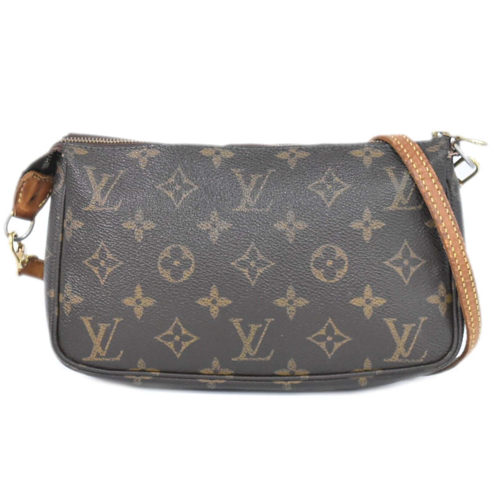 Louis Vuitton Pochette Accessoire Brown Canvas Handbag (Pre-Owned) Size ONE SIZE - 1 Thumbnail
