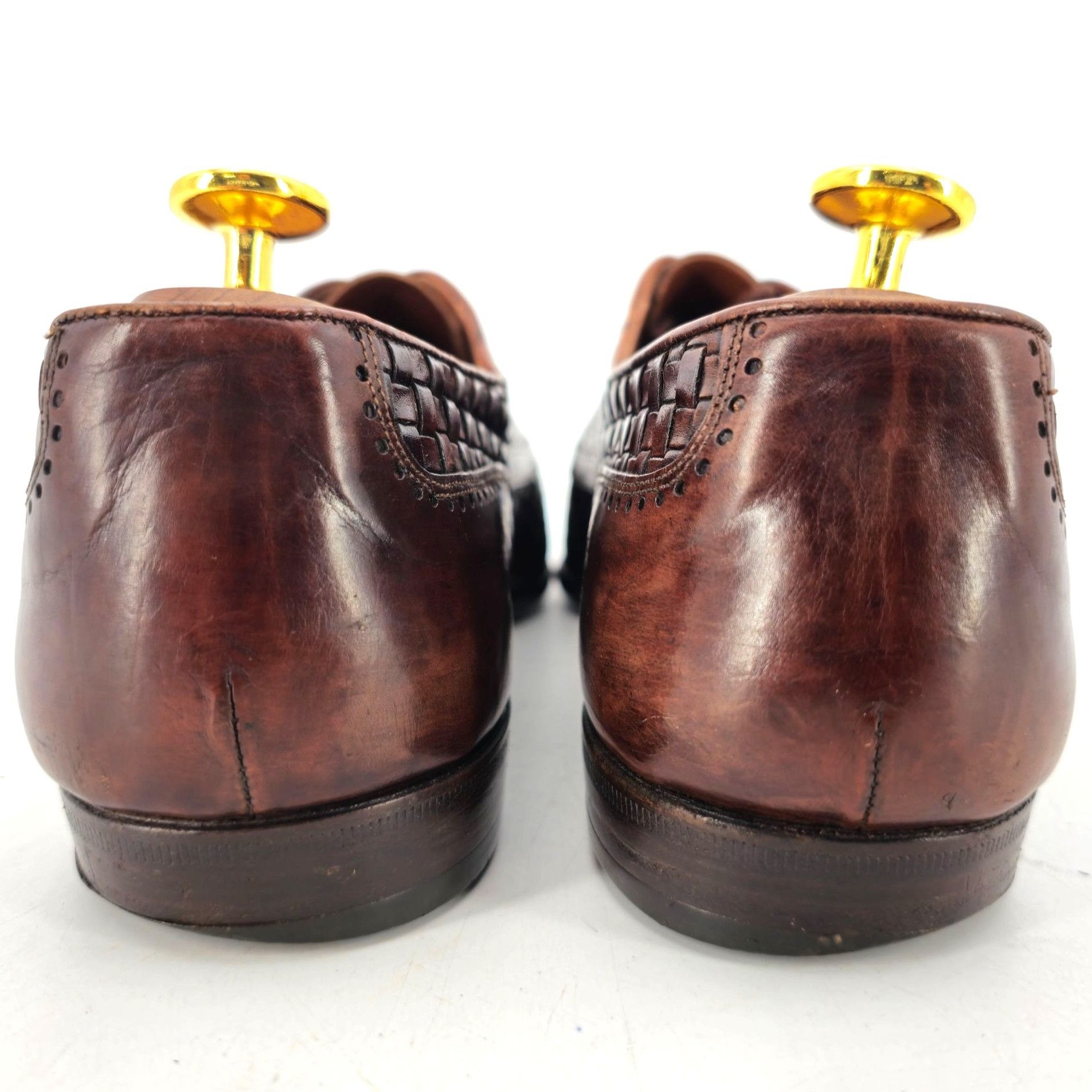 Bragano × Cole Haan Bragano Cole Haan Woven Leather Oxfords Brown Italy Mens 9.5 Size US 9.5 / EU 42-43 - 7 Thumbnail