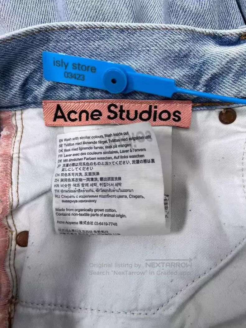 Acne Studios Acne Studios Painted Wide Leg Mid Rise Loose Denim Pants Size US 32 / EU 48 - 5 Thumbnail