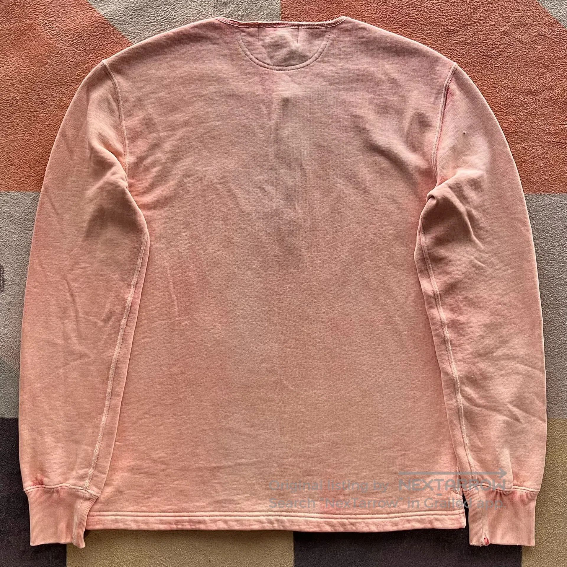 RRL Ralph Lauren RRL Pink Henley Sweater. Size US S / EU 44-46 / 1 - 2 Thumbnail