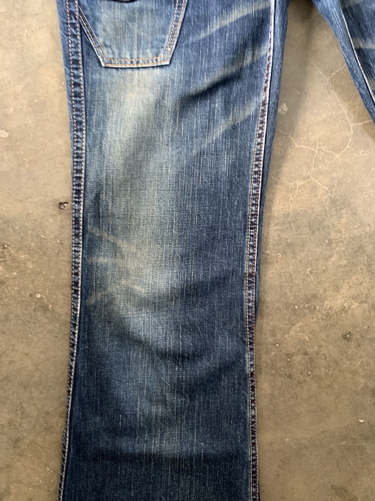 Tornado Mart Super Flare Jeans Mud Rusty Japan Brappers Bush Pant Jeans Size 31" - 9 Thumbnail