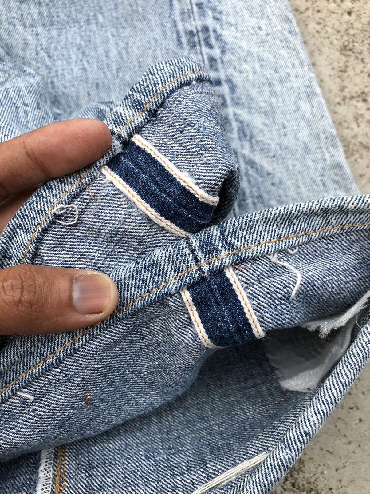 Other SELVEDGE REDLINE DISTRESSED DENIM Size US 33 - 6 Thumbnail