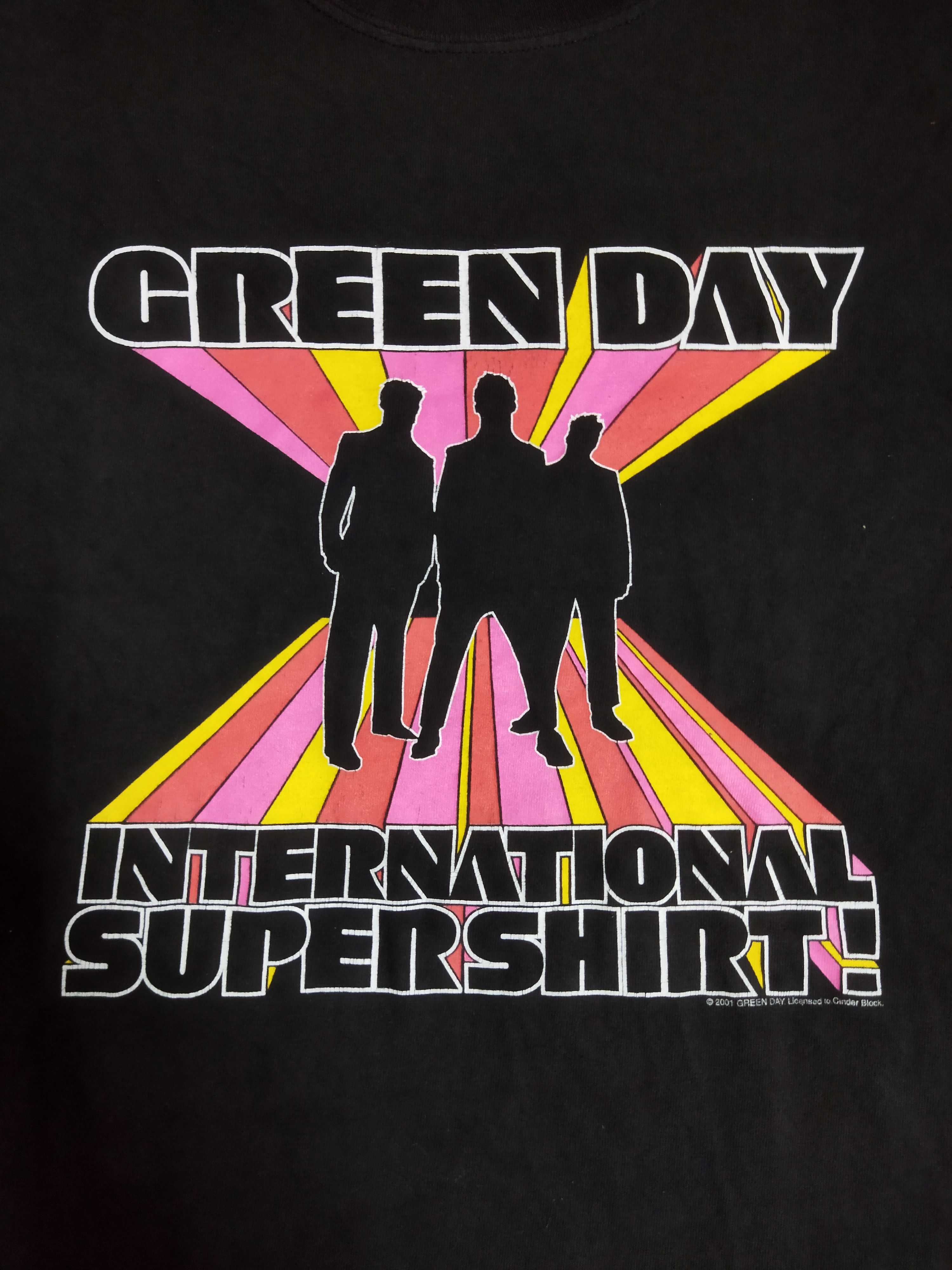 Band Tees 2001 Green Day International Super Shirt Tee Size US L / EU 52-54 / 3 - 2 Thumbnail