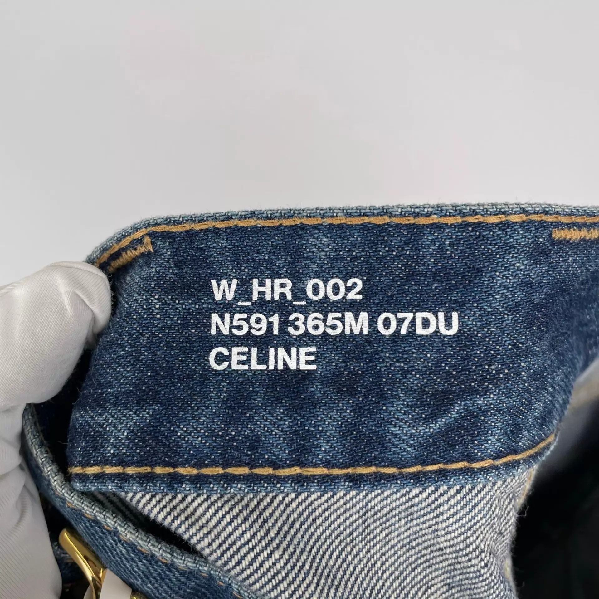Celine CELINE women's blue jeans 155 260427ZMT8F07 Size 24" / US 00 / IT 34 - 6 Thumbnail