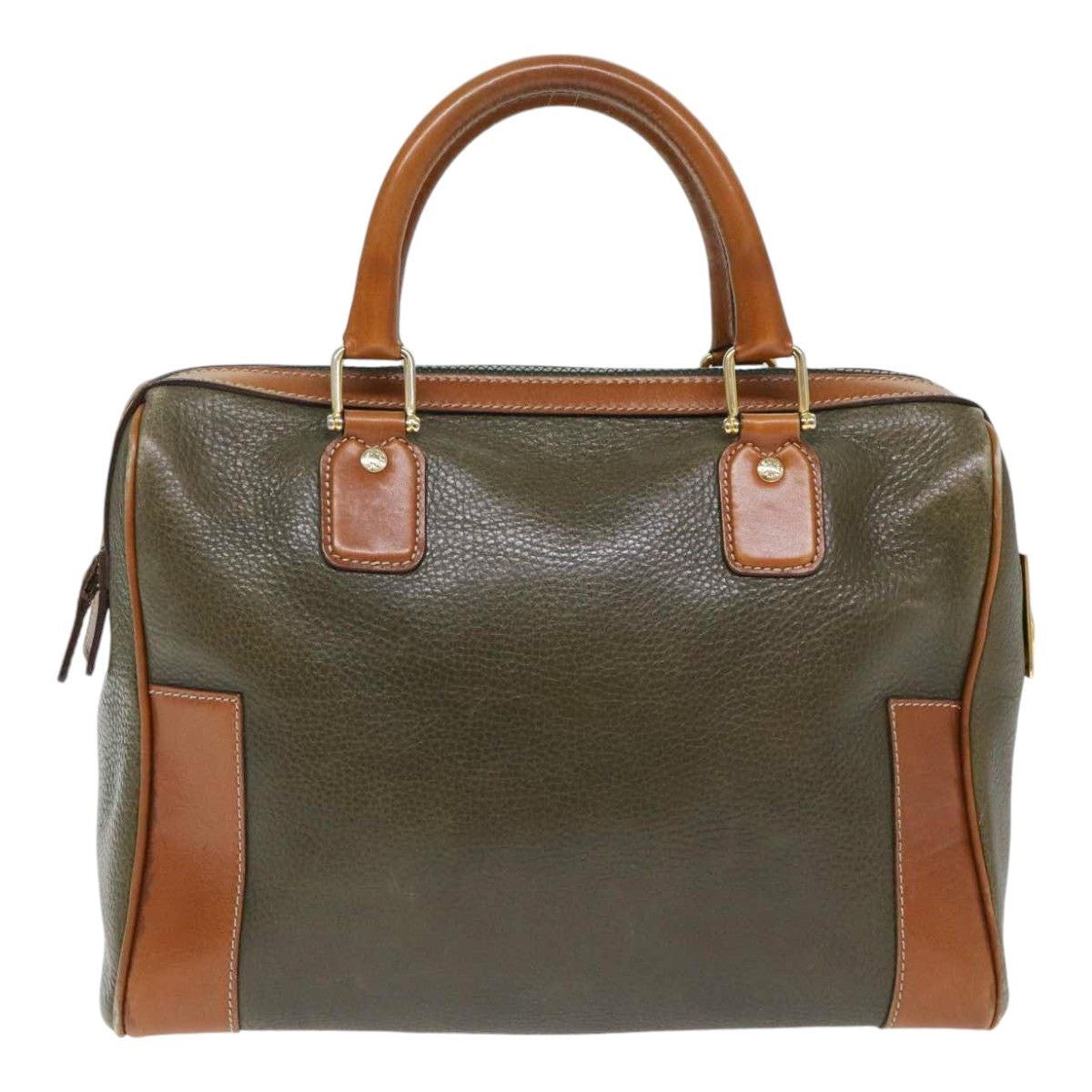 Celine CELINE Boston Bag Leather Khaki Gold Size ONE SIZE - 2 Thumbnail