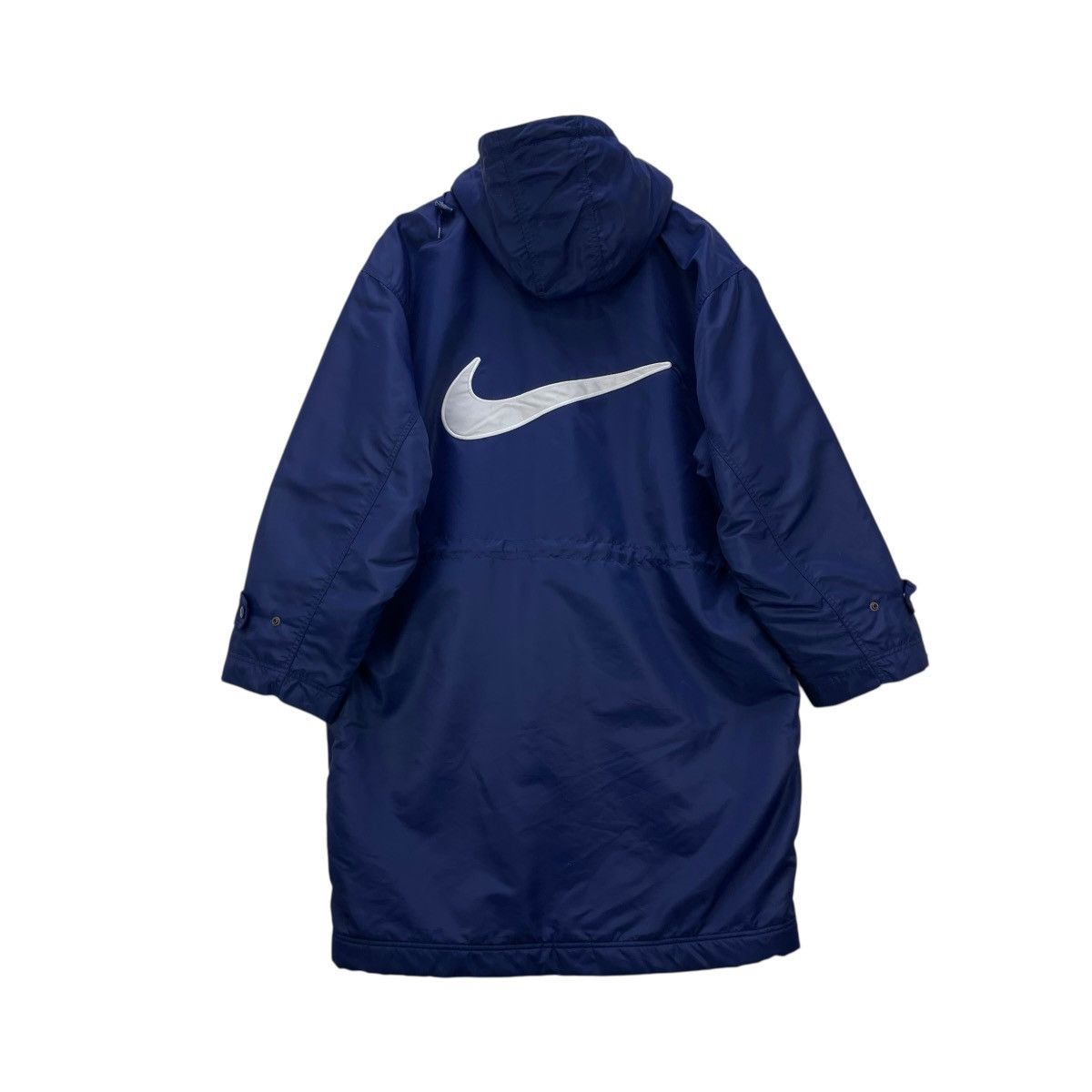 Nike 🔥 Vintage Nike Big Swoosh Sherpa Parka Jacket Size US L / EU 52-54 / 3 - 1 Thumbnail